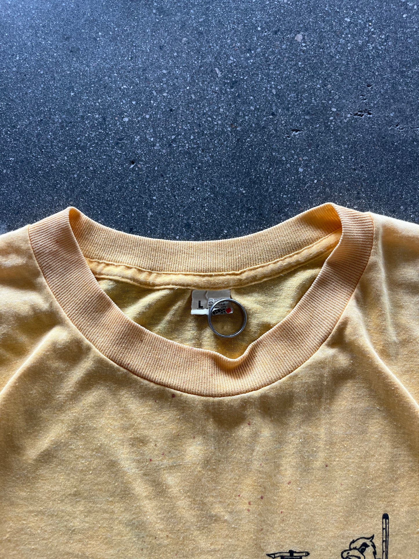 80’S “USM” MILITARY TEE - M