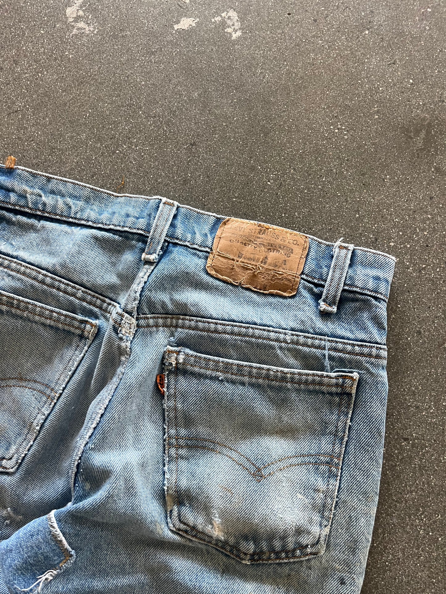 70’S REPAIRED ORANGE TAB LEVI’S - 30