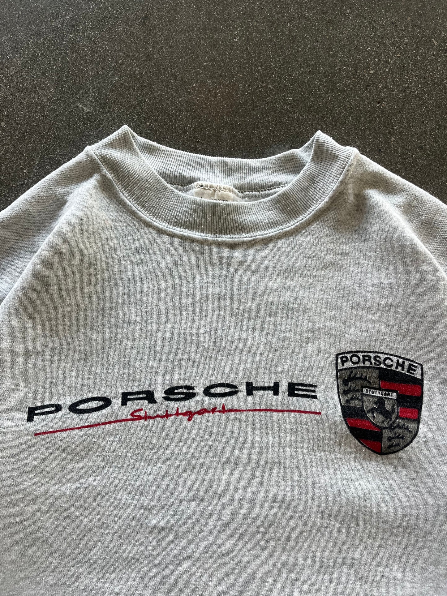 90’S PORSCHE LOGO CREWNECK - BOXY L