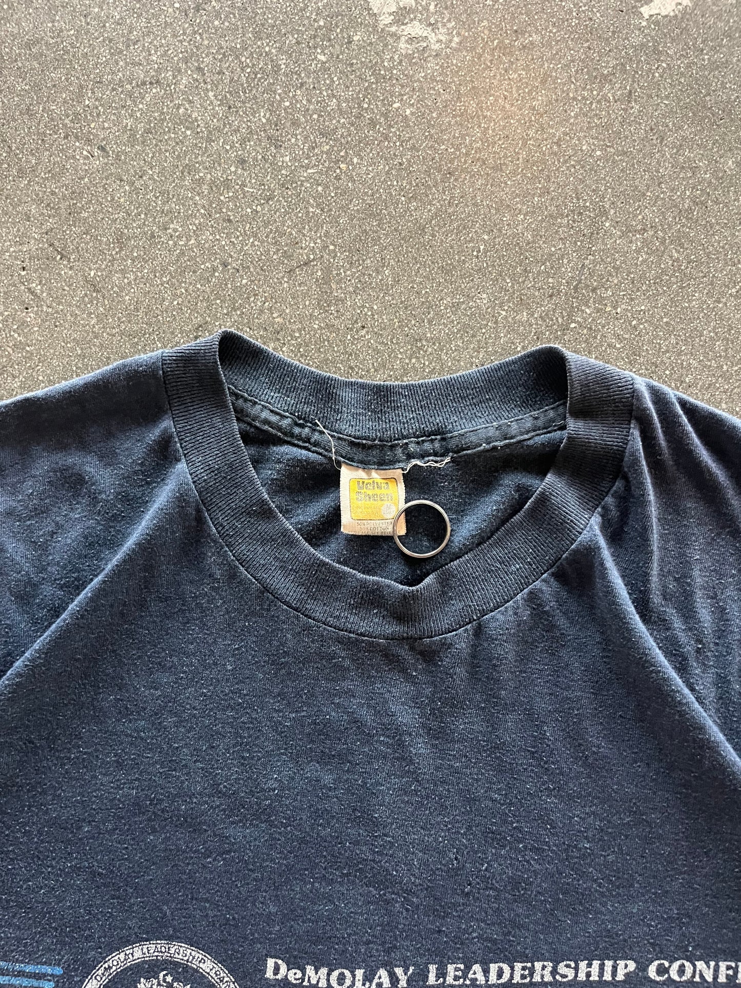 70’S NAVY “DEMOLAY LEADERSHIP” TEE - S/M