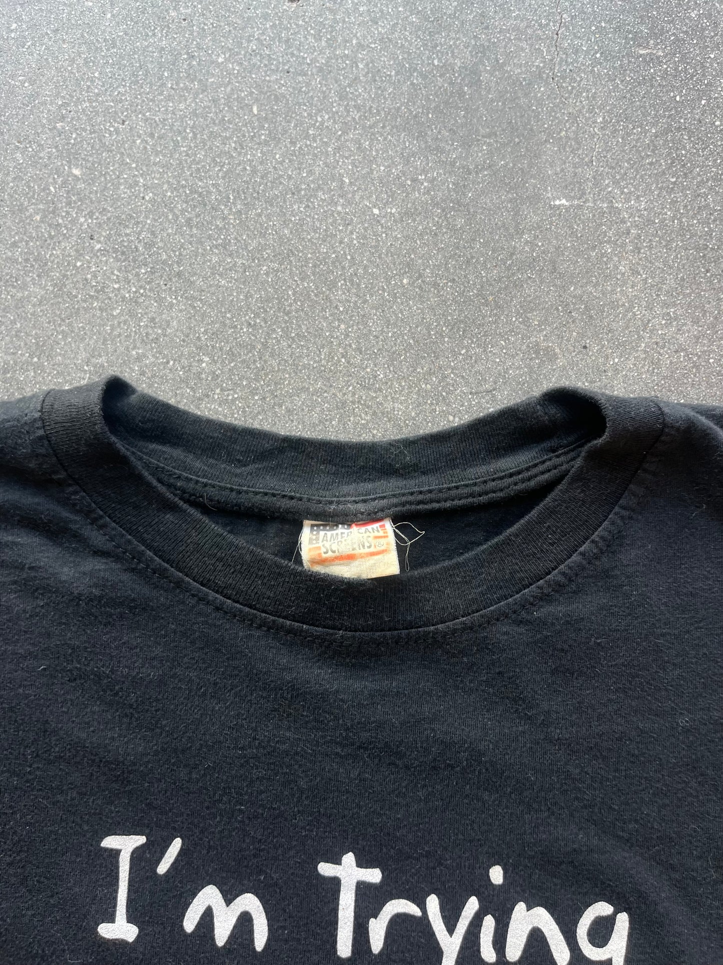 90’S “I CAN’T STICK MY HEAD THAT FAR UP MY ASS” TEE - L/XL