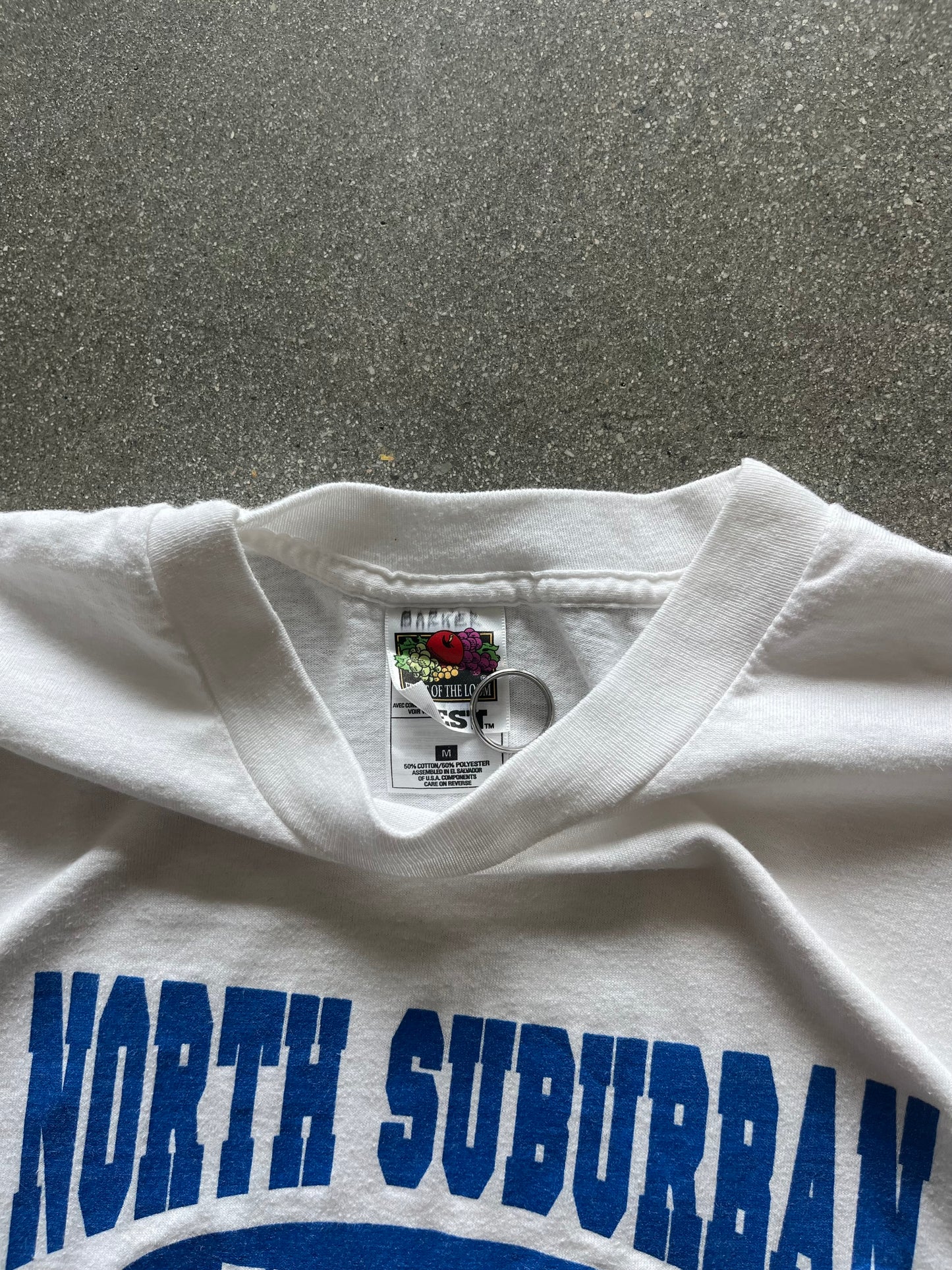 90’S WHITE “YMCA ALL STAR” CAMP TEE - M