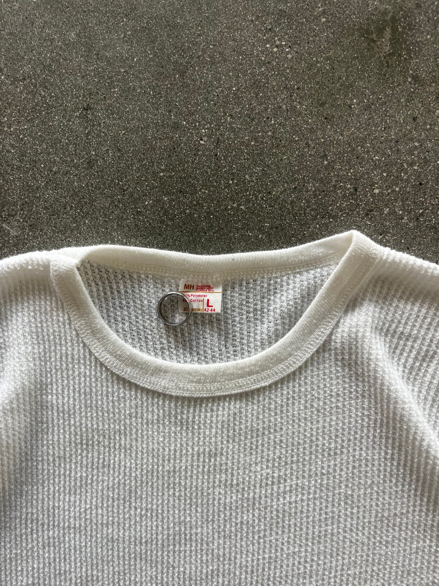 70’S IVORY WAFFLE THERMAL - M/L