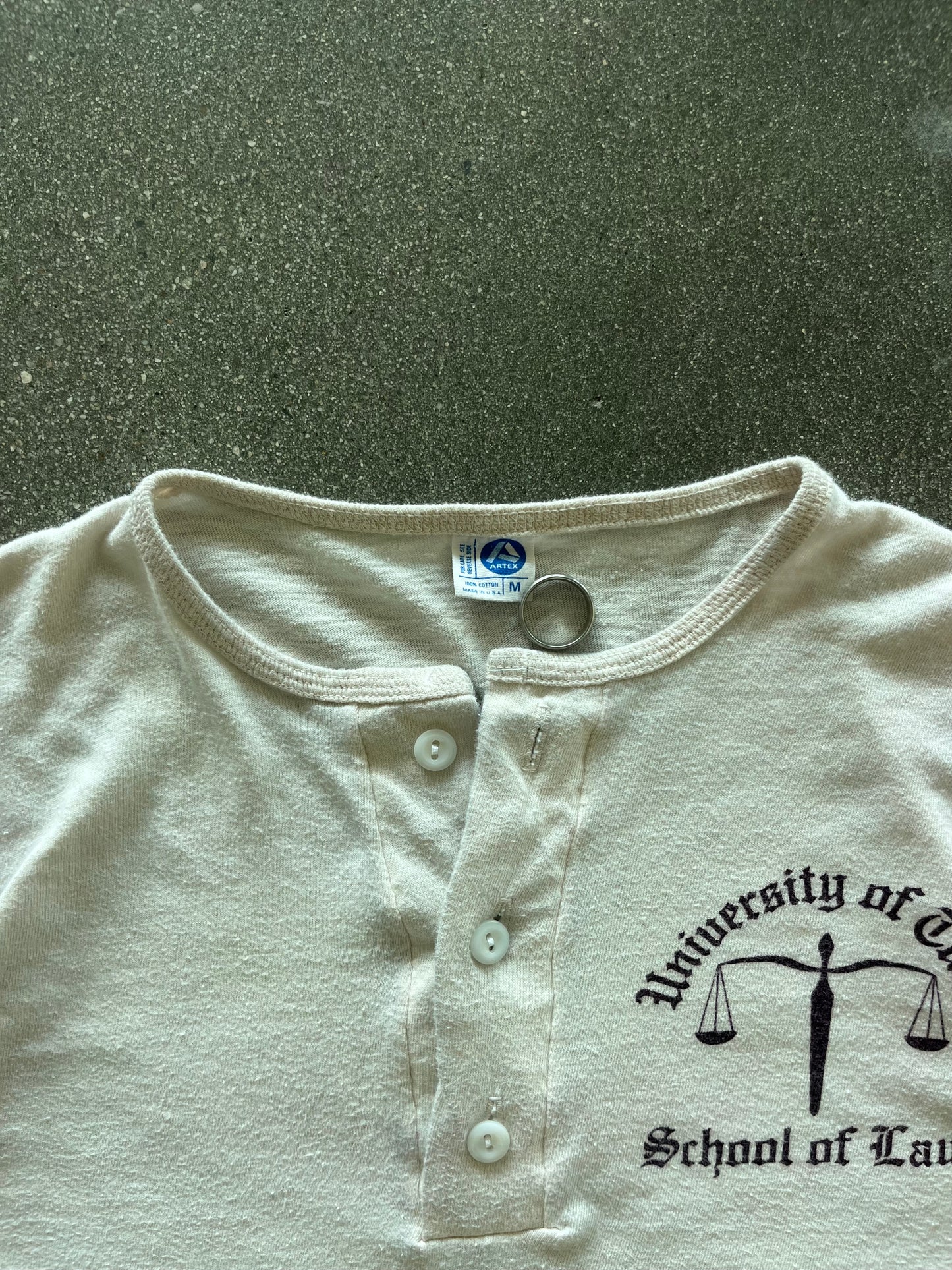 70’S “UNIVERSITY OF TULSA” RUGBY HENLEY - S/M