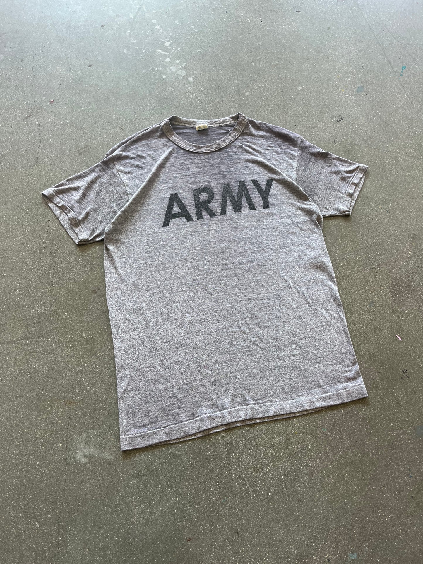 80’S CHAMPION “ARMY” TEE - L/XL