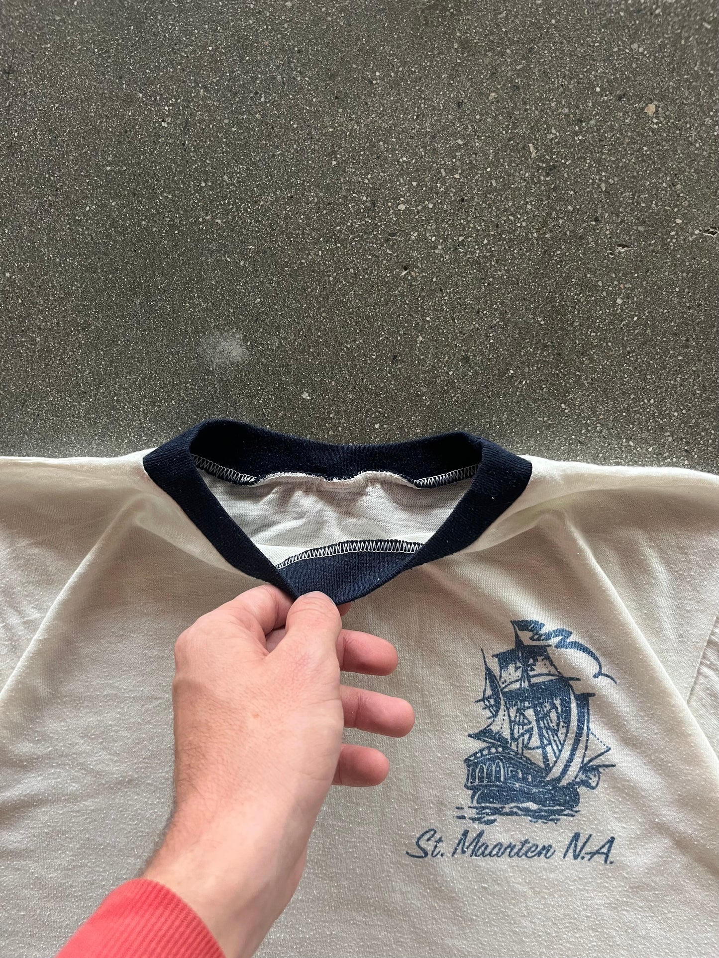 80’S “ST. MAARTEN” SHIP RINGER - M