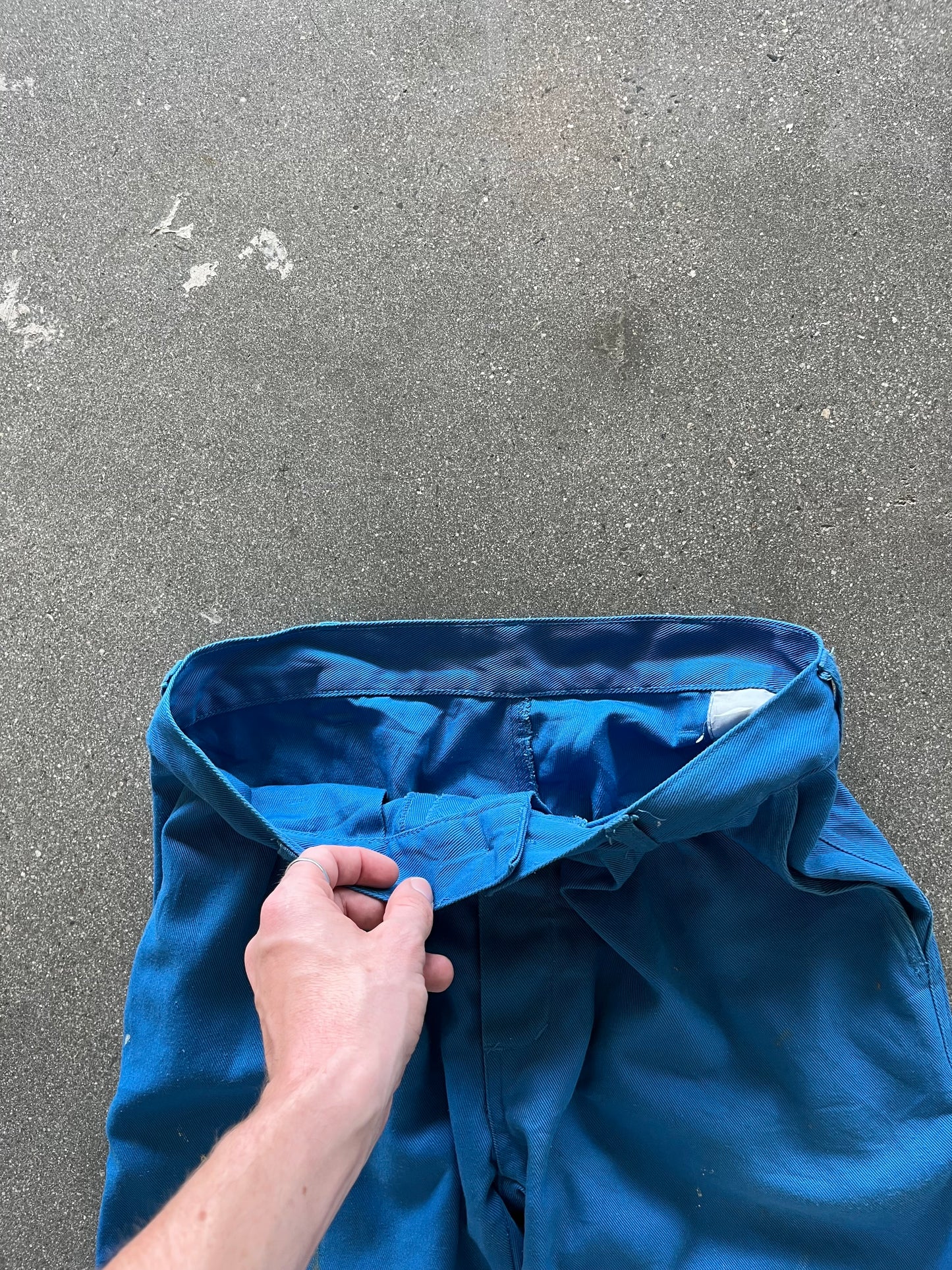 70’S THRASHED FRENCH MILITARY PANTS - 31