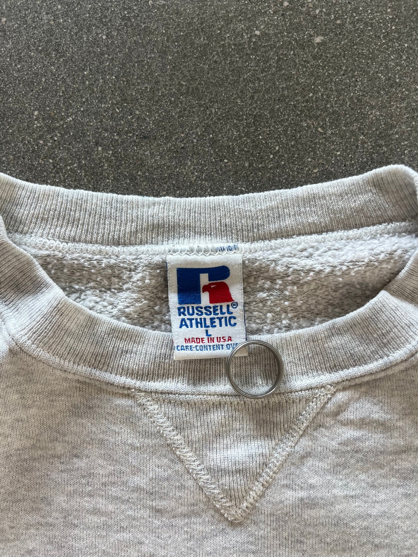 90’S GRAY RUSSELL CREWNECK - BOXY M/L