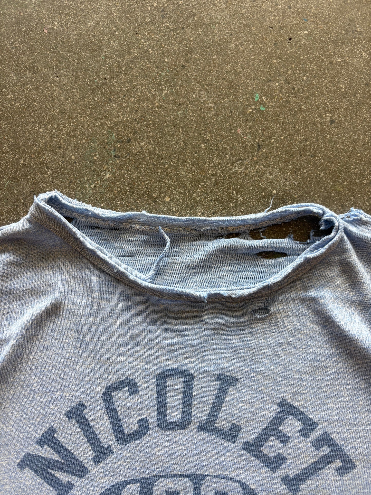 60’S NICOLET WRESTLING WATERPRINT TEE - M