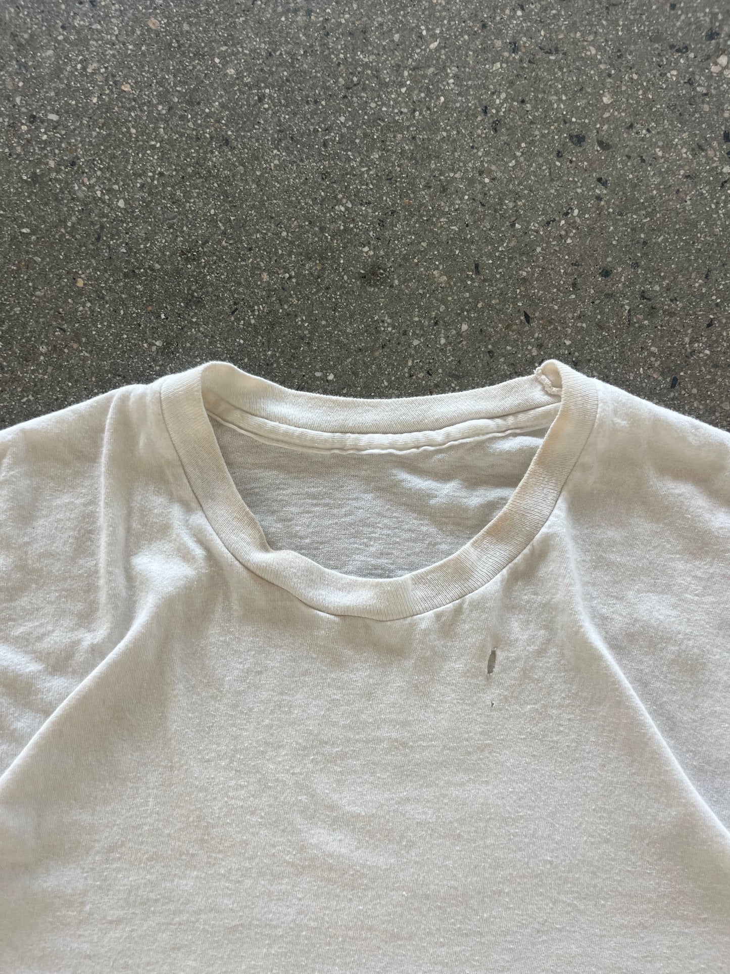 80’S THRASHED WHITE BLANK - M/L
