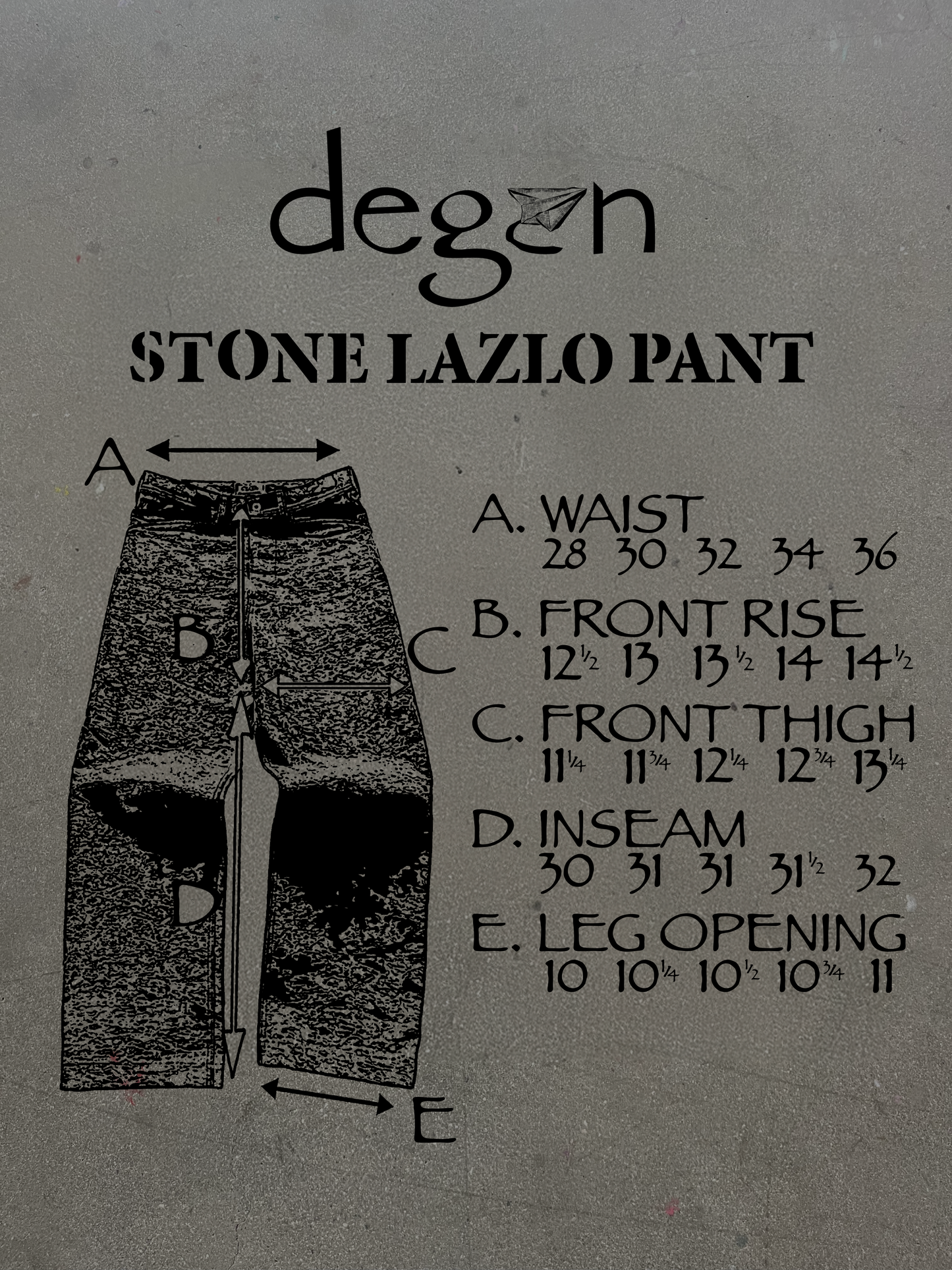 STONE LAZLO PANT
