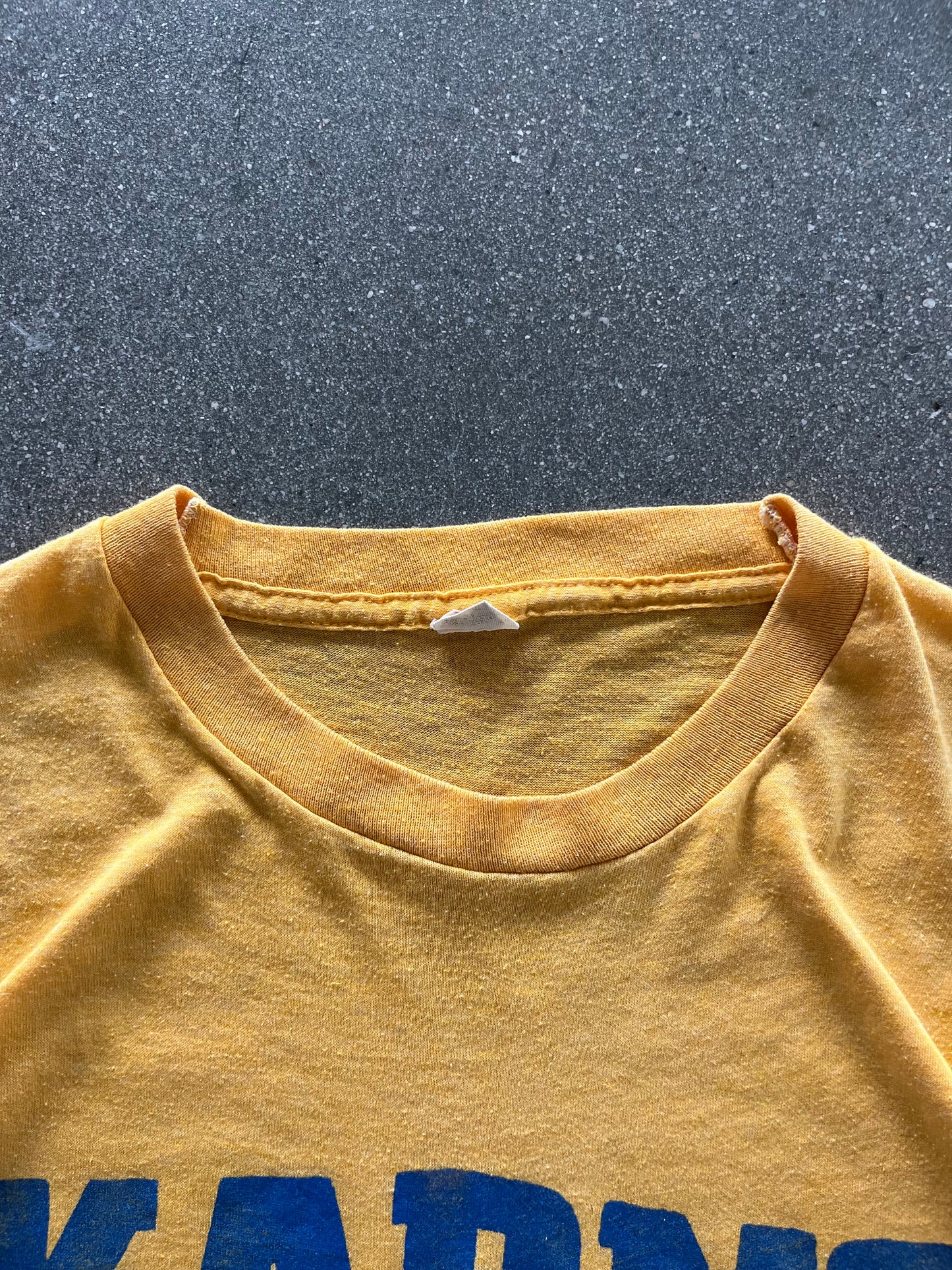 80’S “KARNS” TRACK BABY TEE - S