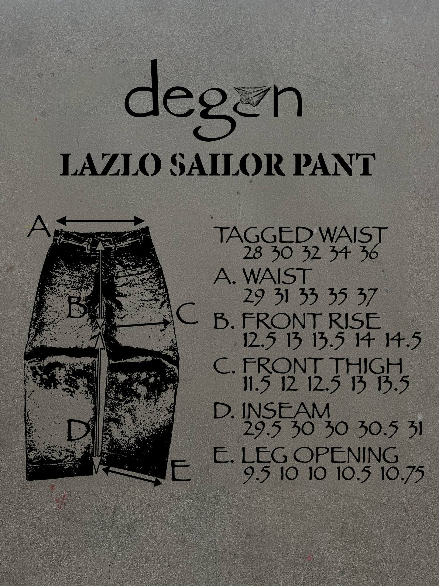 LAZLO SAILOR PANT - (PREORDER)