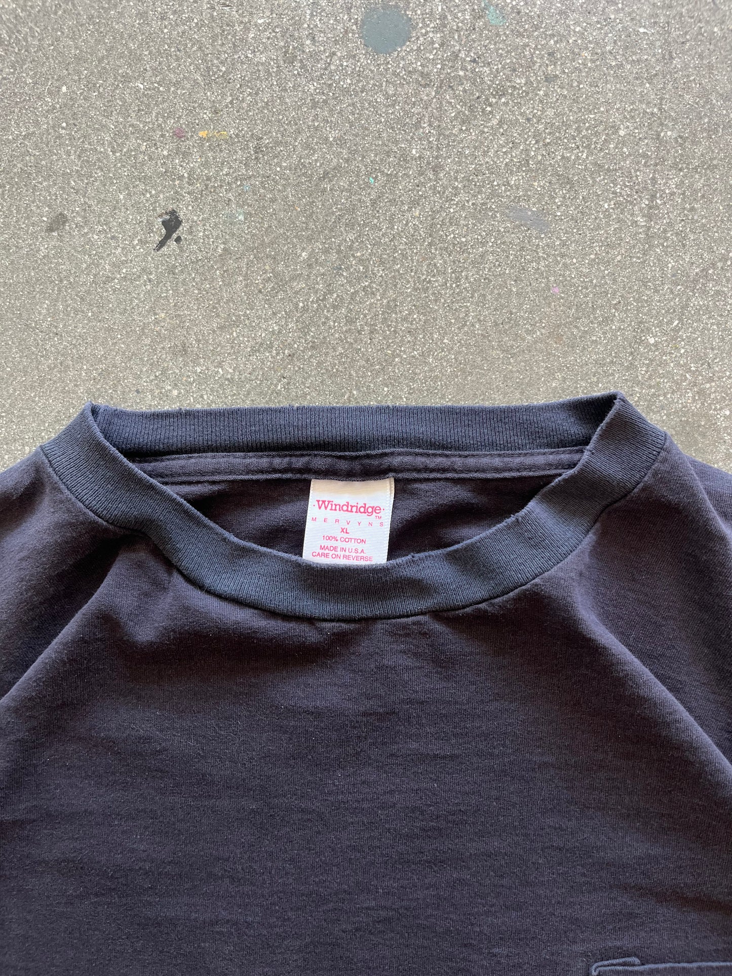 90’S FADED BLACK POCKET LONGSLEEVE - L/XL