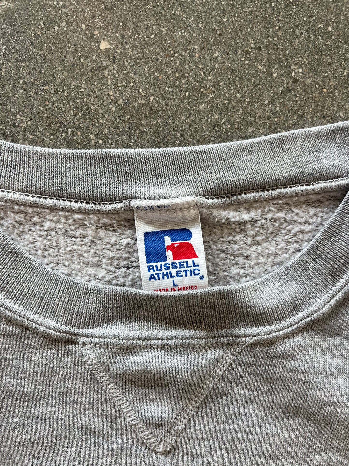 90’S GRAY YMCA RUSSELL CREWNECK - BOXY L