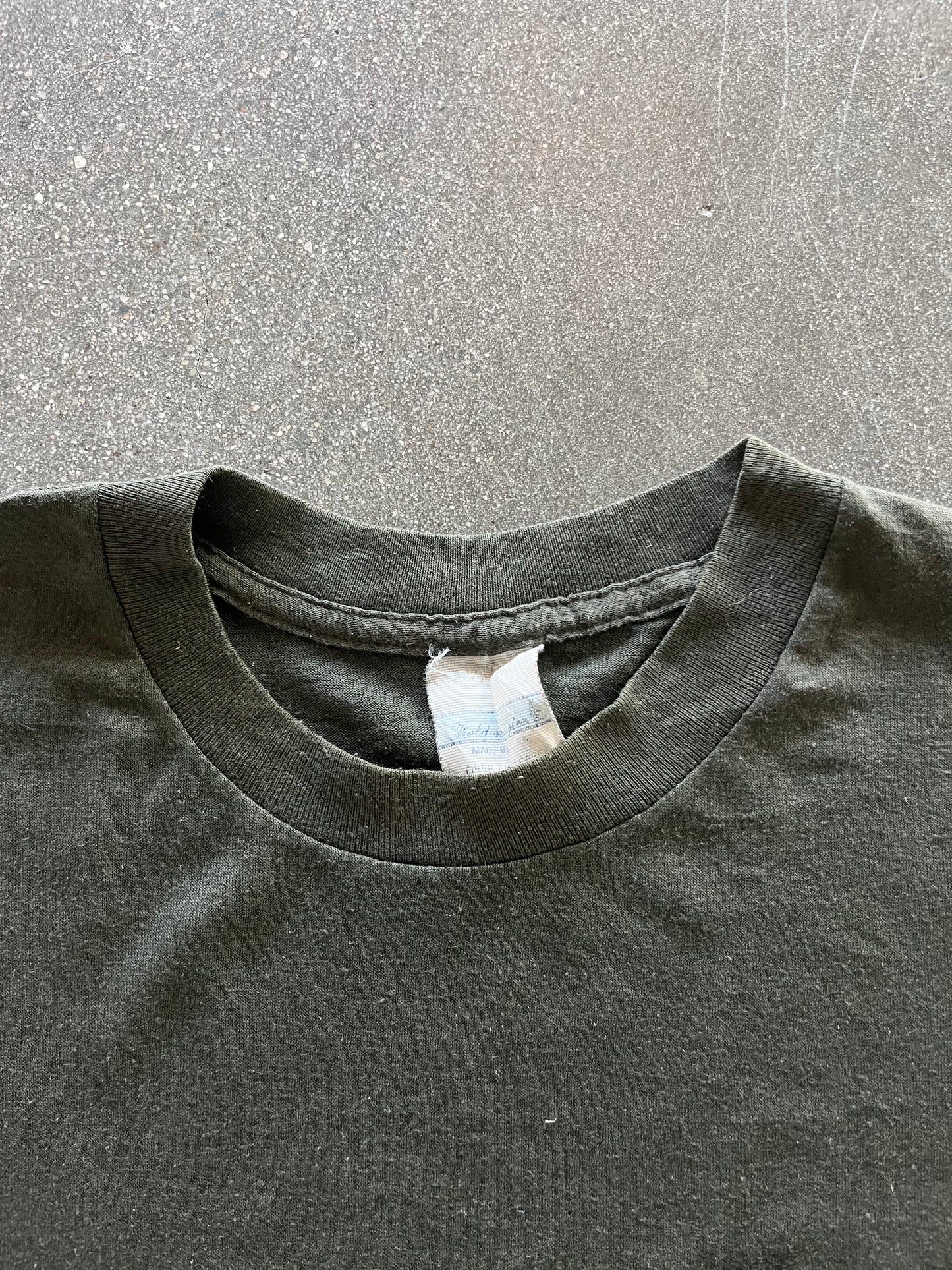 90’S FOREST GREEN POCKET TEE - L