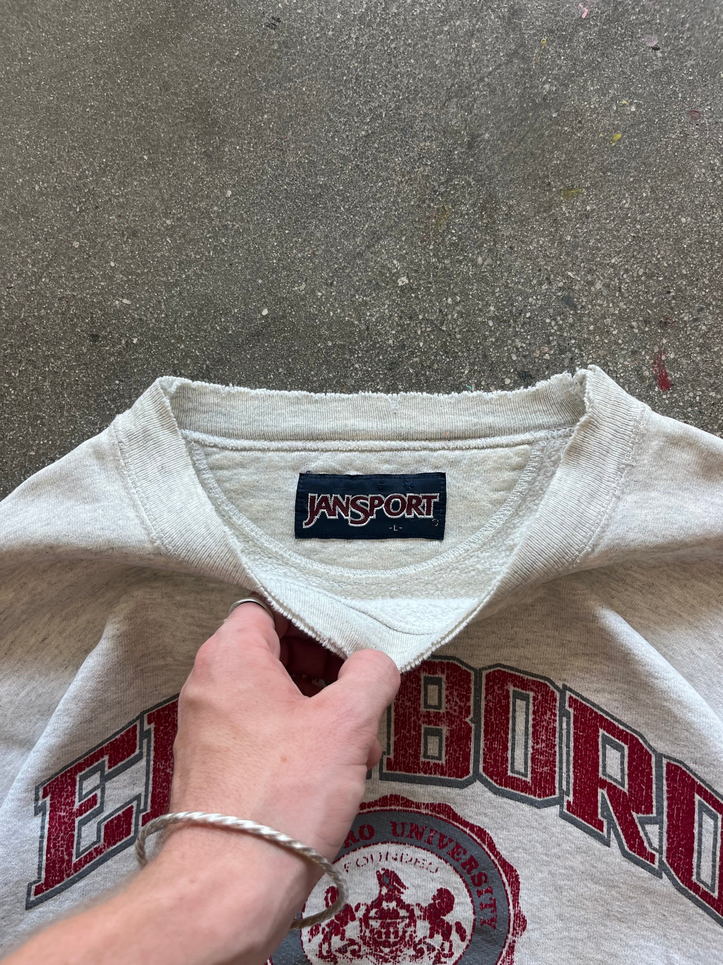 90’S FADED “EDINBURD UNIVERSITY” CREWNECK - BOXY M/L