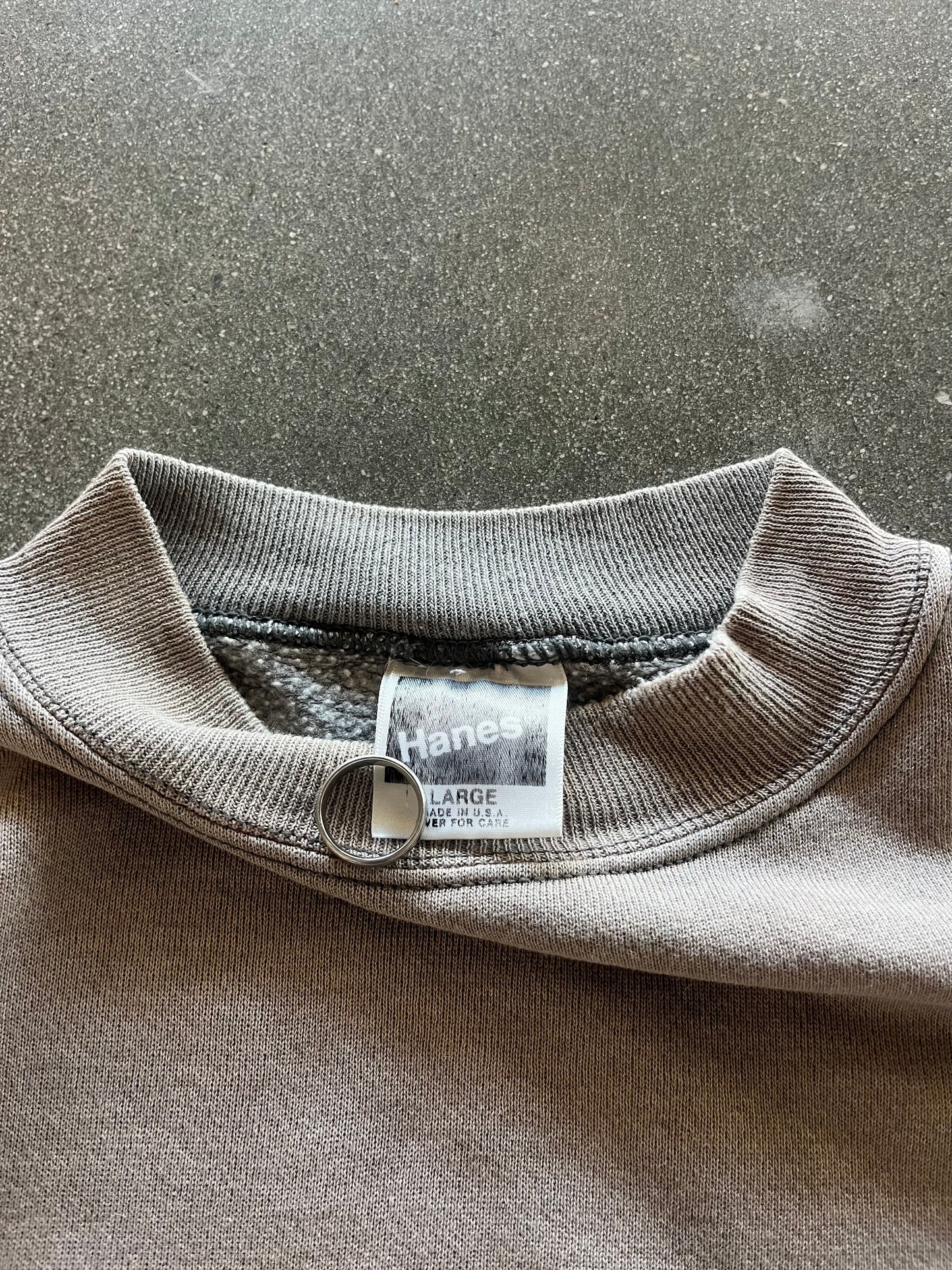 80’S SUNFADED CHARCOAL CREWNECK - BOXY M