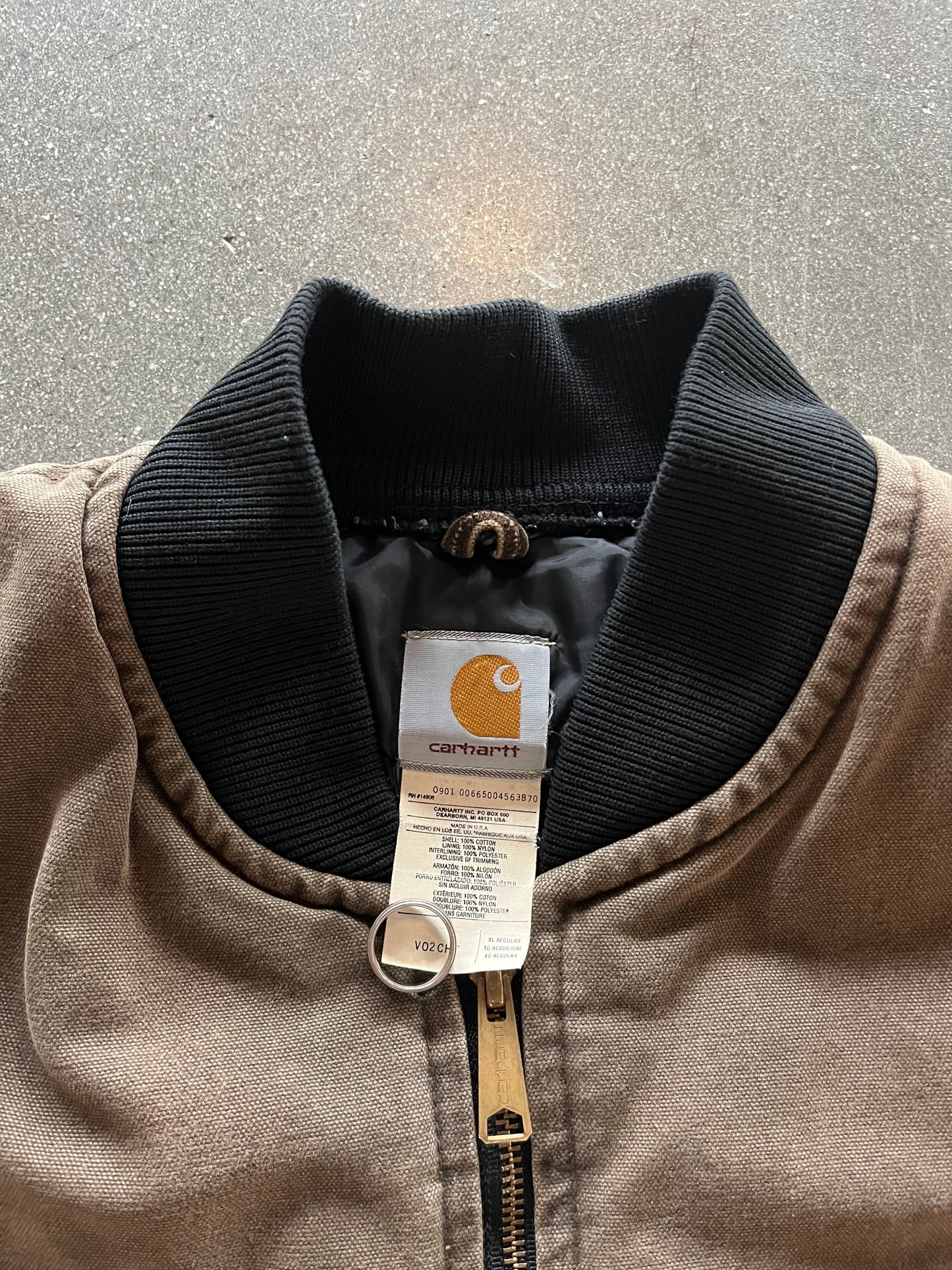 90’S CHOCOLATE BROWN CARHARTT VEST - BOXY L