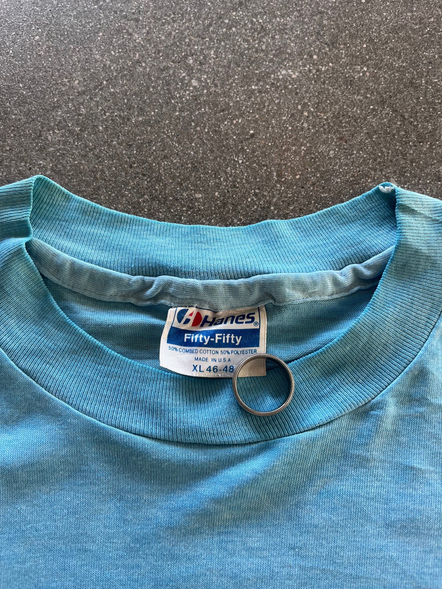 80’S “MY DAUGHTER WEARS COMBAT BOOTS” TEE - L