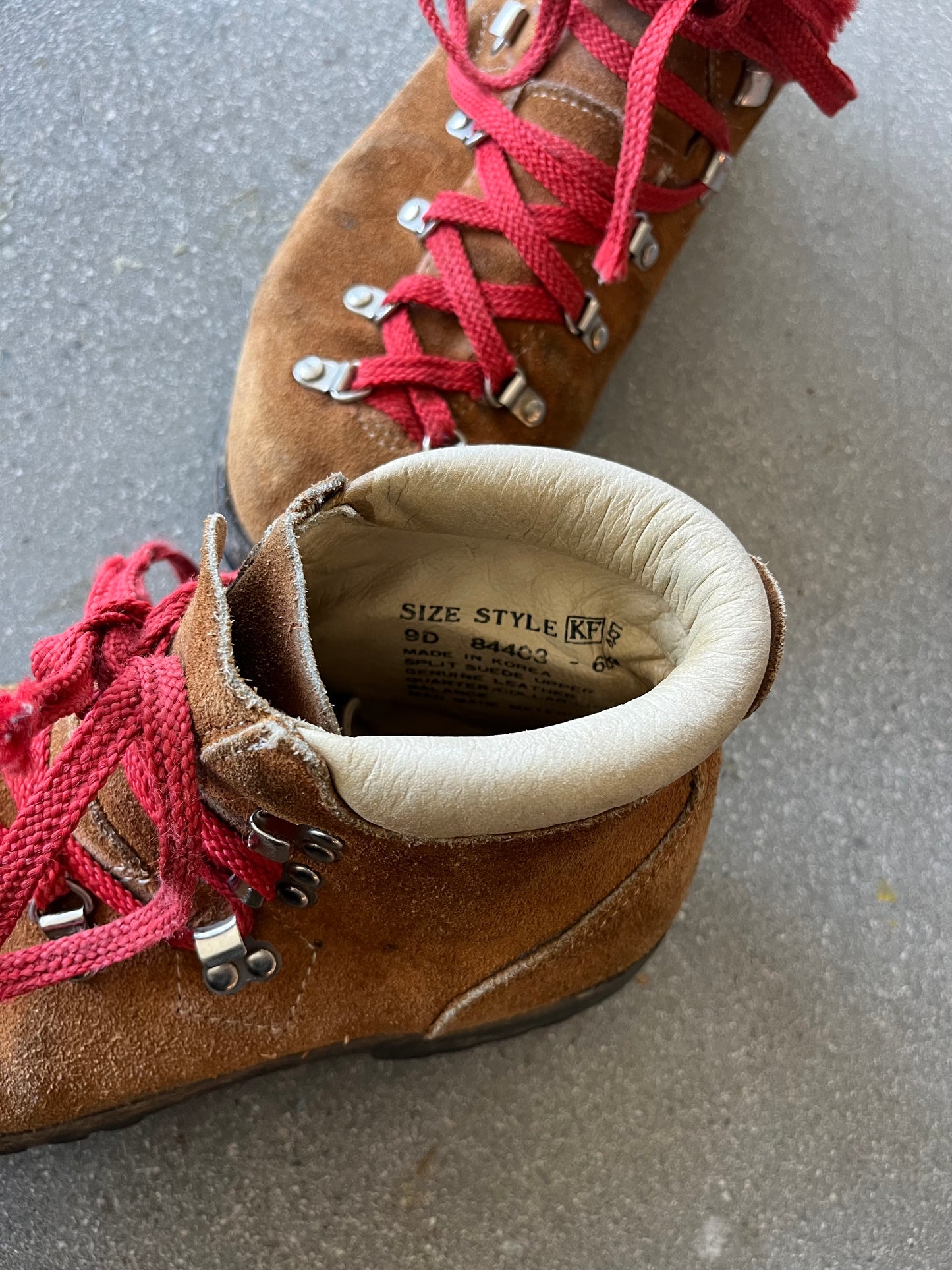 90’S MONTBLANC BROWN SUEDE HIKING BOOTS - 9 US MEN