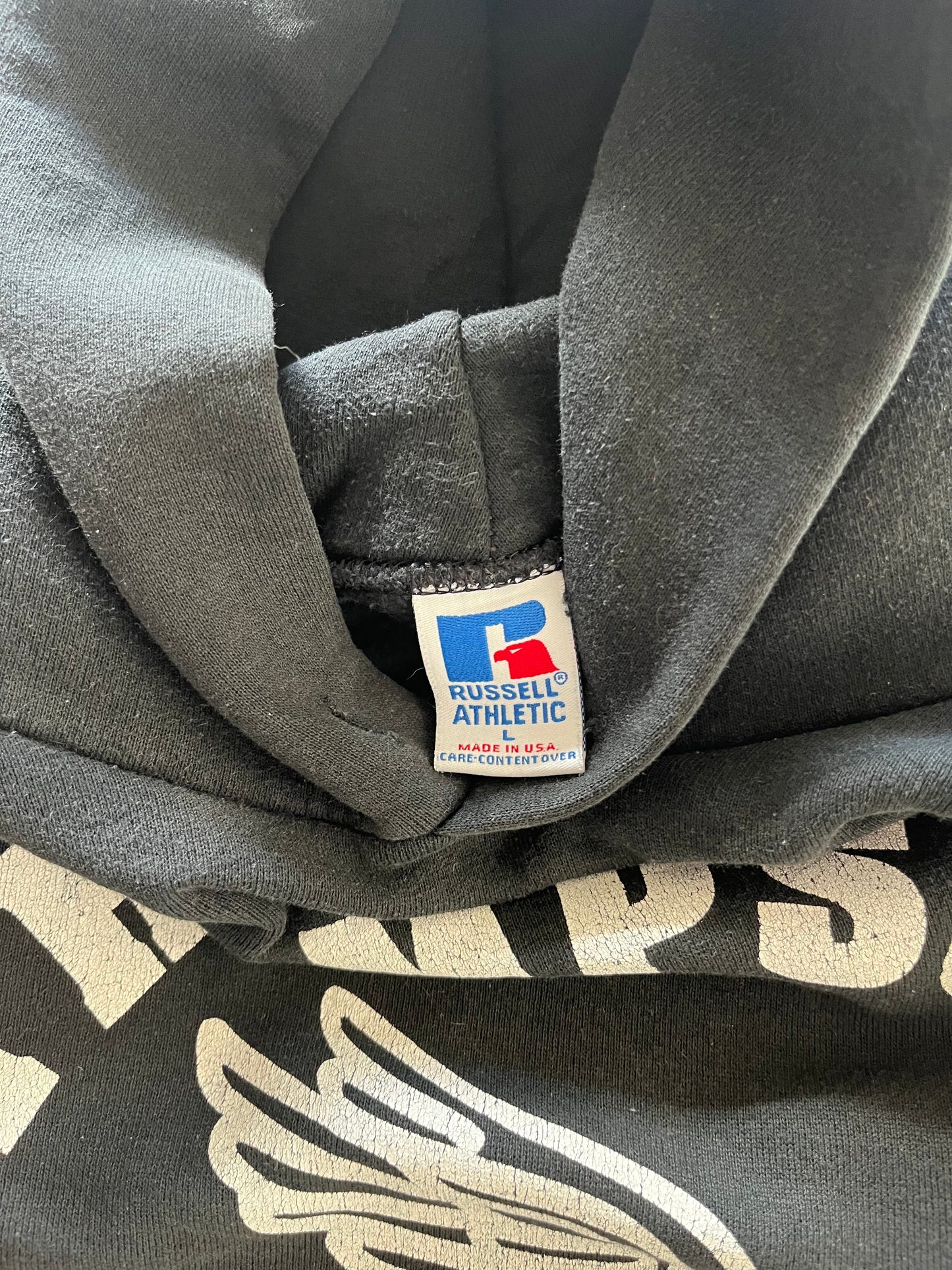 90’S RUSSELL ATHLETIC “THOMPSON TRACK” HOODIE - BOXY L