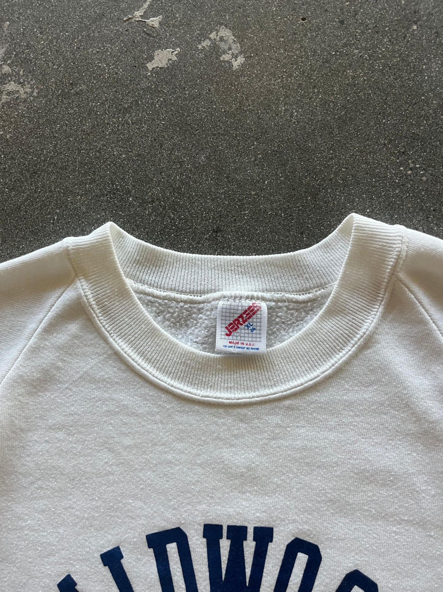 90’S IVORY “MIDWOOD” CREWNECK - BOXY L
