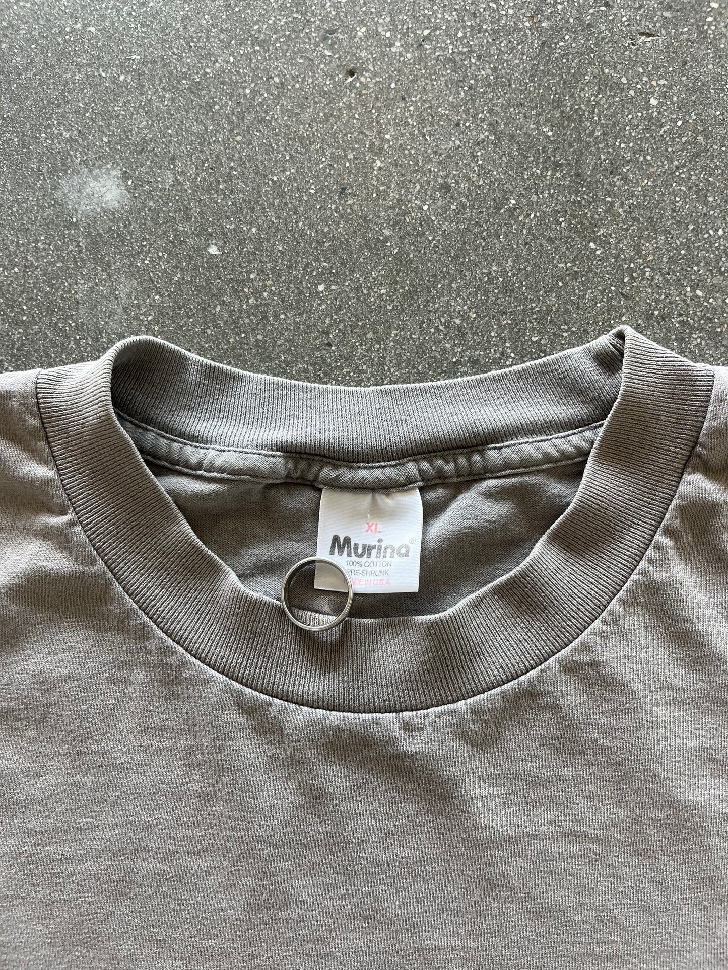 90’S CHARCOAL “GOD LIVES UNDERWATER” TEE - XL