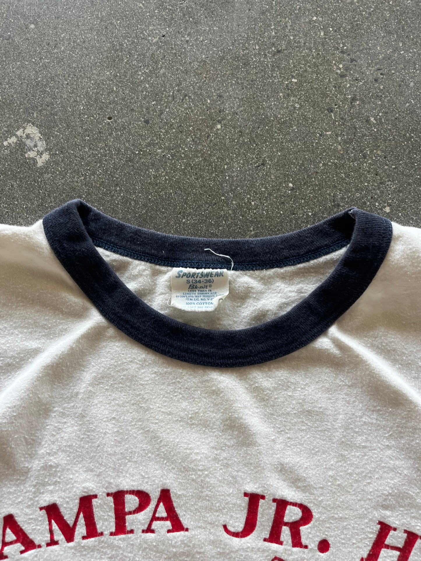 80’S “PAMPA JR. HIGH” RINGER - BOXY S