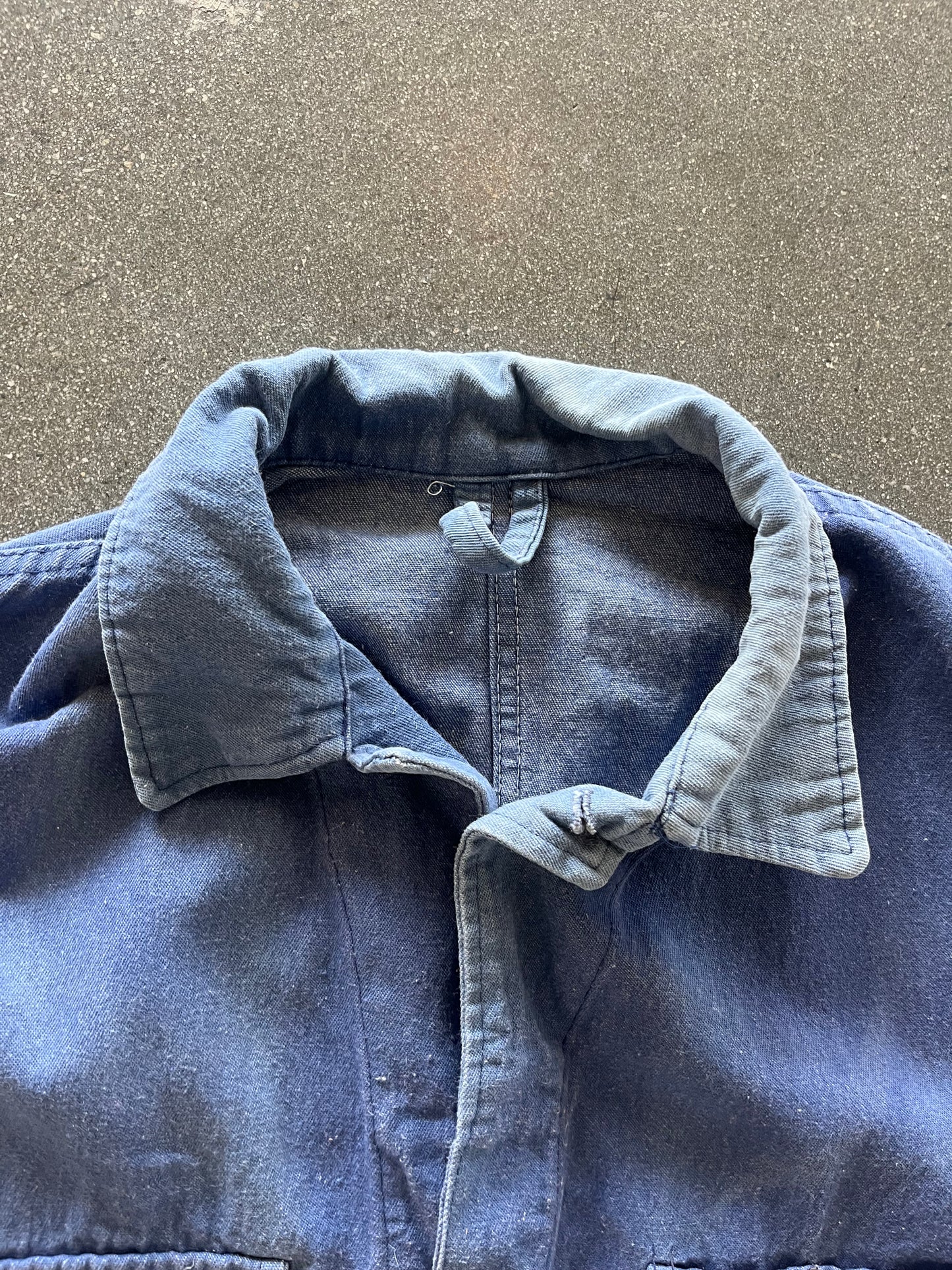 70’S SUNFADED FRENCH CHORE JACKET - L/XL