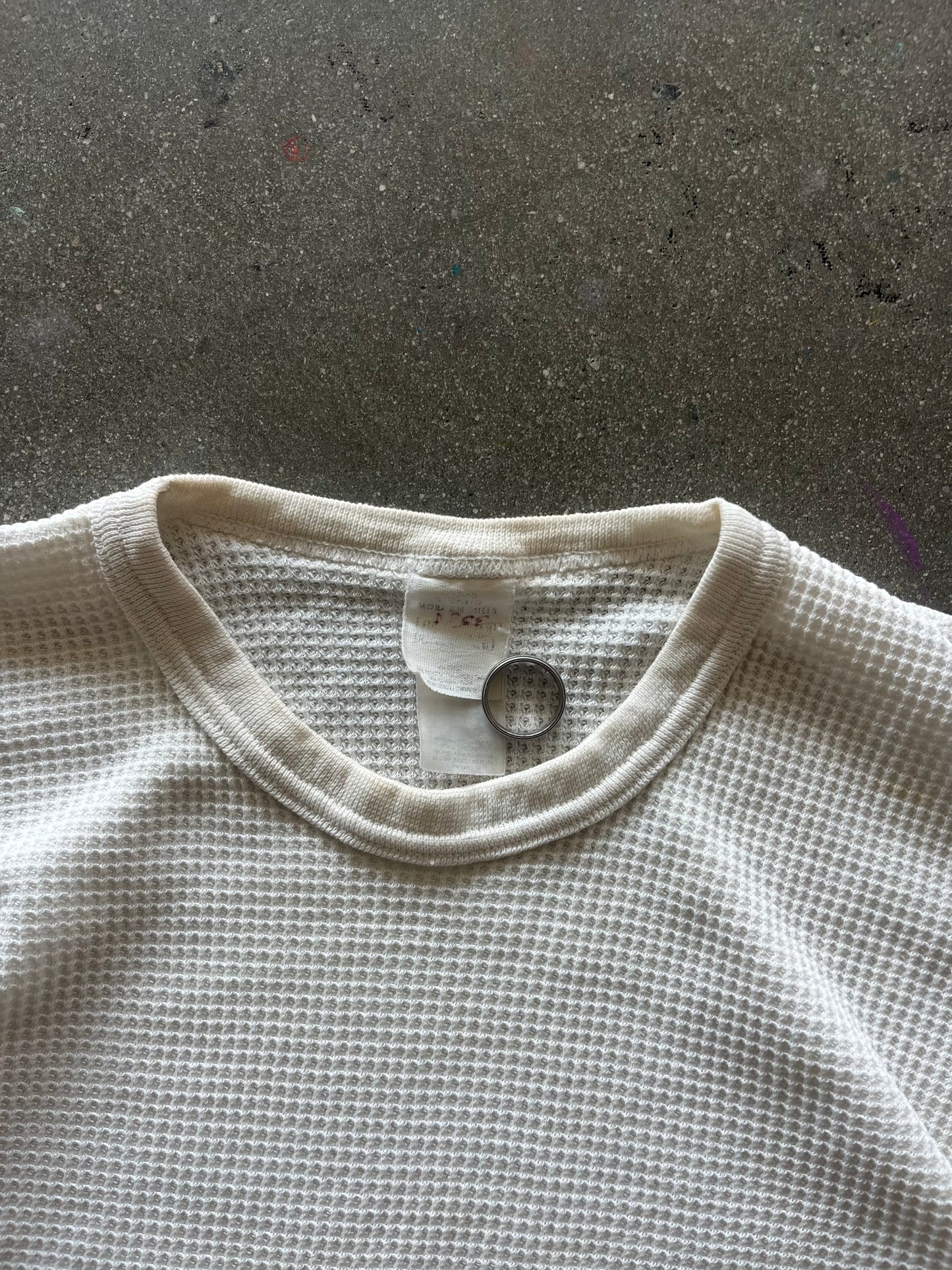80’S IVORY WAFFLE THERMAL - M