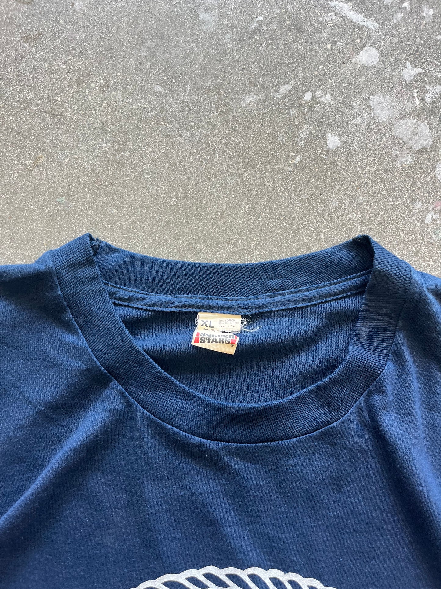 80’S “U.S. NAVY” TEE - L