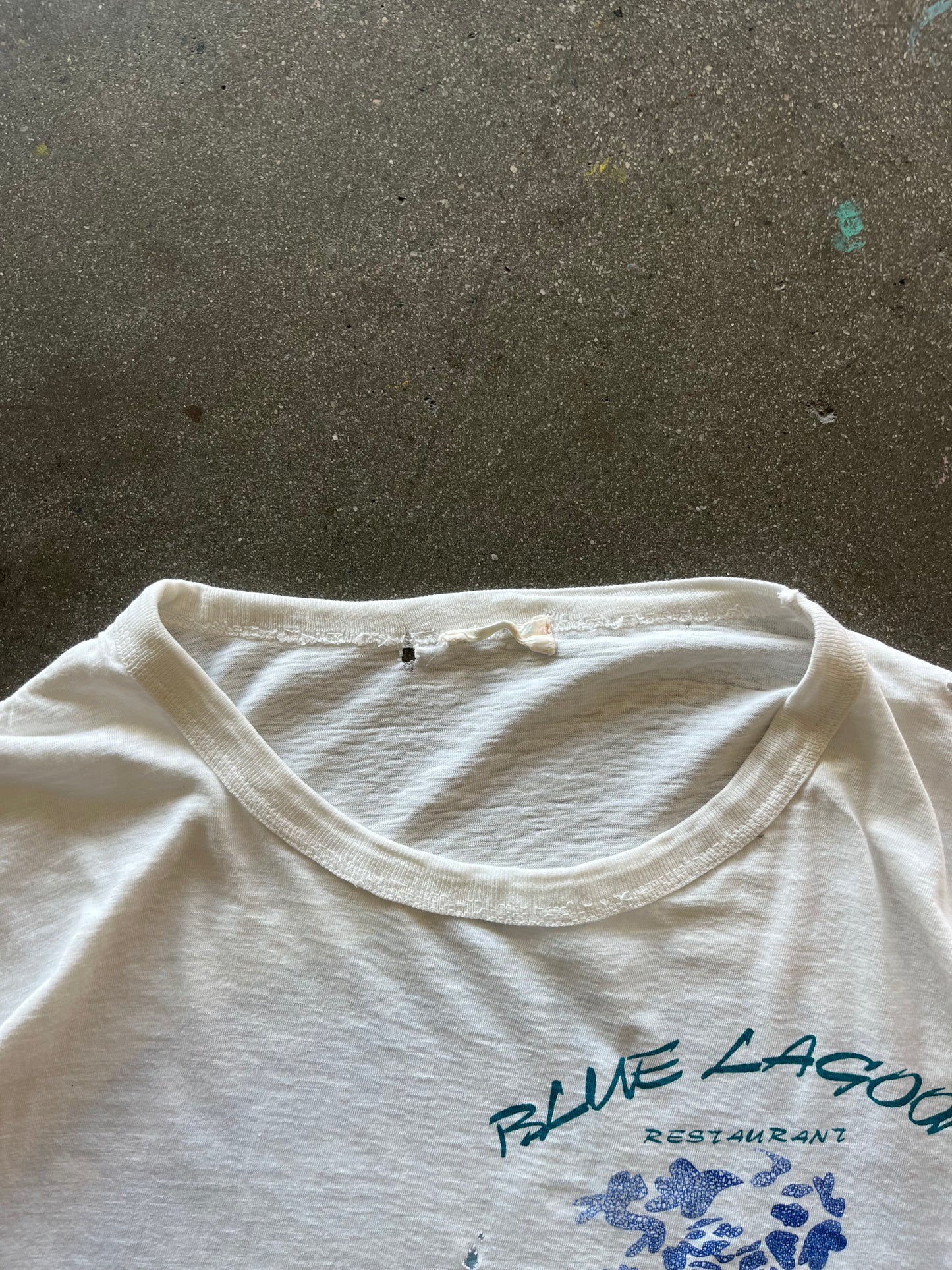 80’S “BLUE LAGOON” RESTAURANT TEE - BOXY M