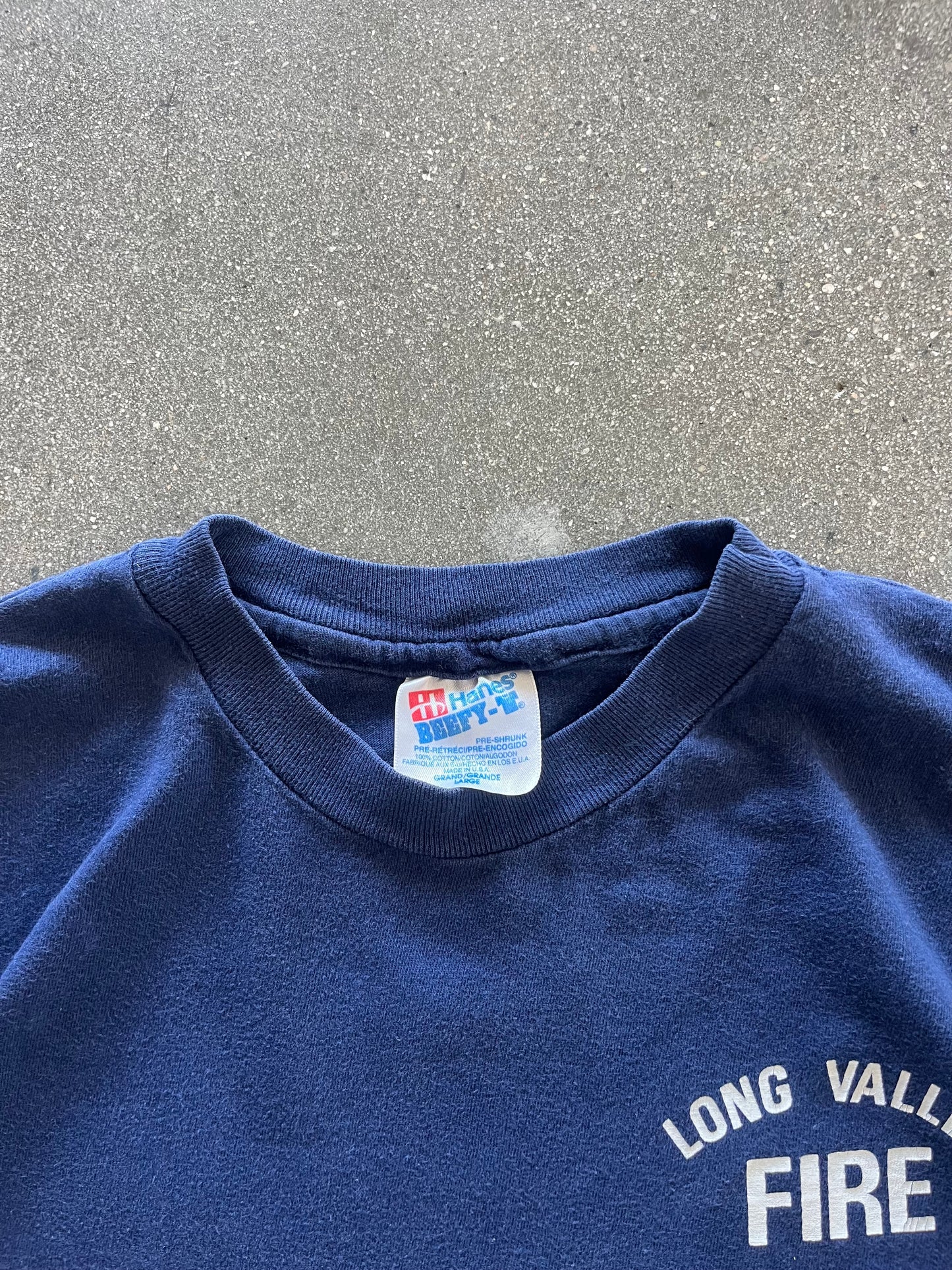 90’S “LONG VALLEY FIRE” POCKET TEE - L