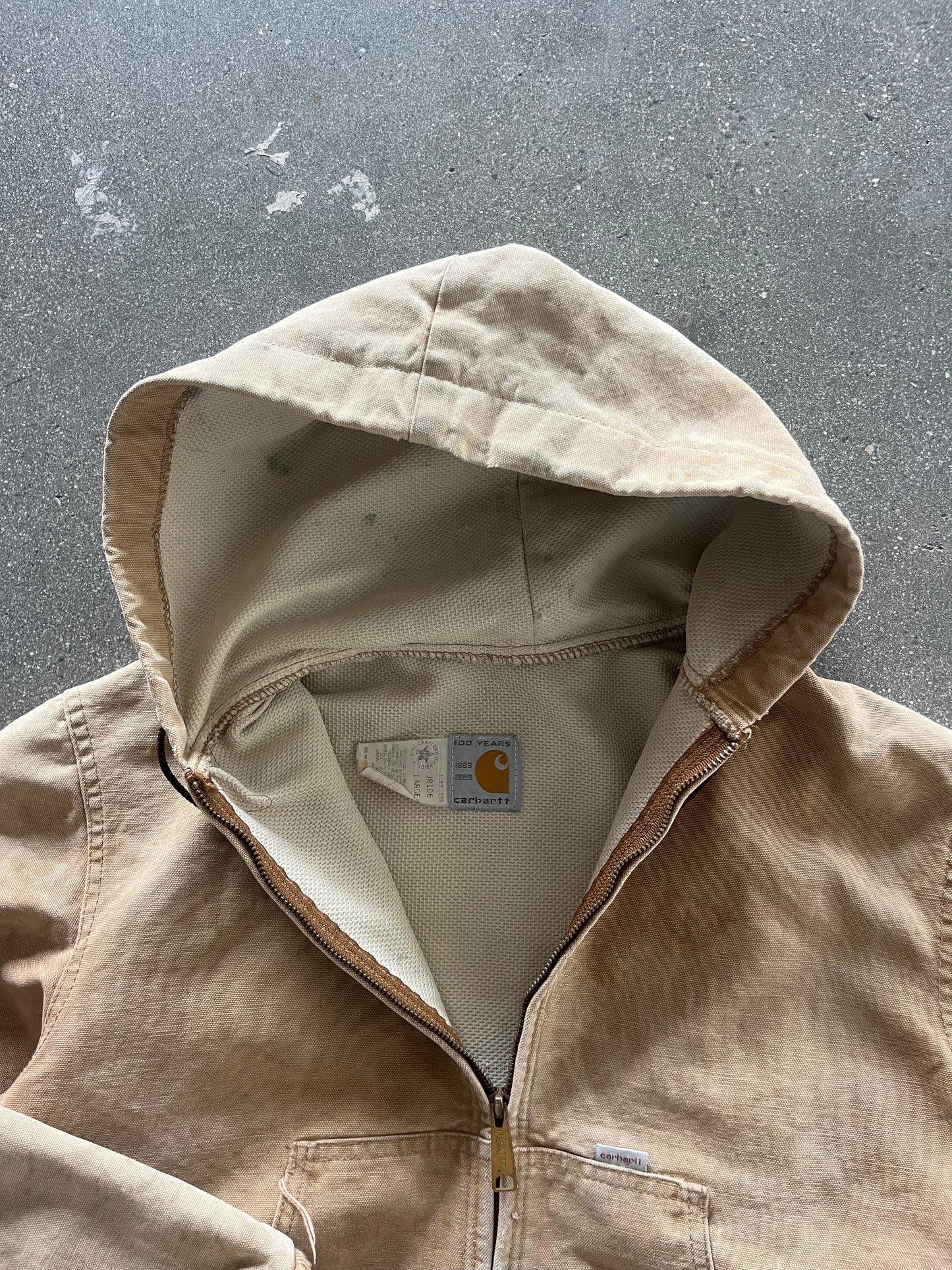 80’S SANDY WAFFLE LINED CARHARTT HOODED JACKET - BOXY M