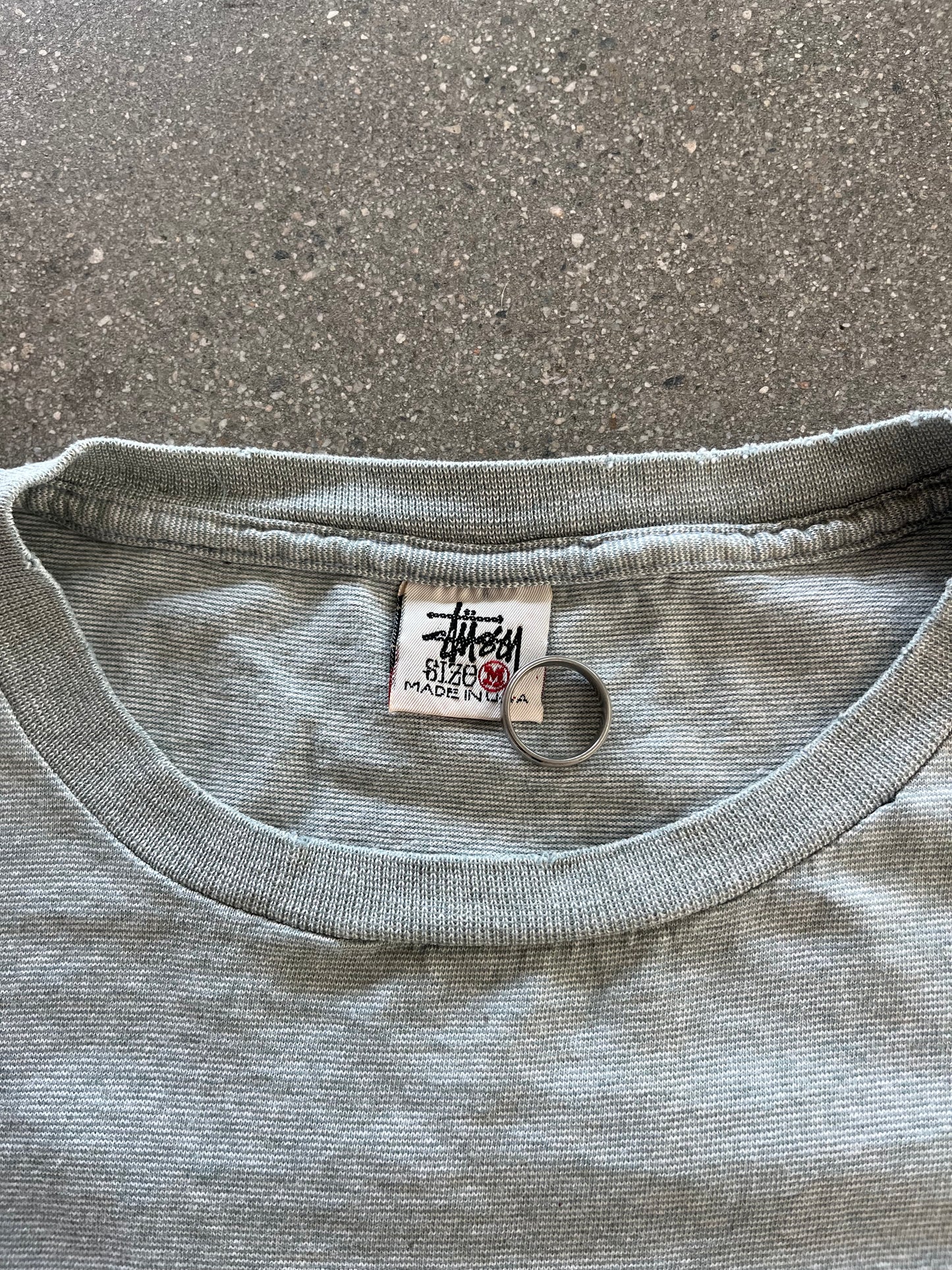 90’S STUSSY POCKET TEE - M/L