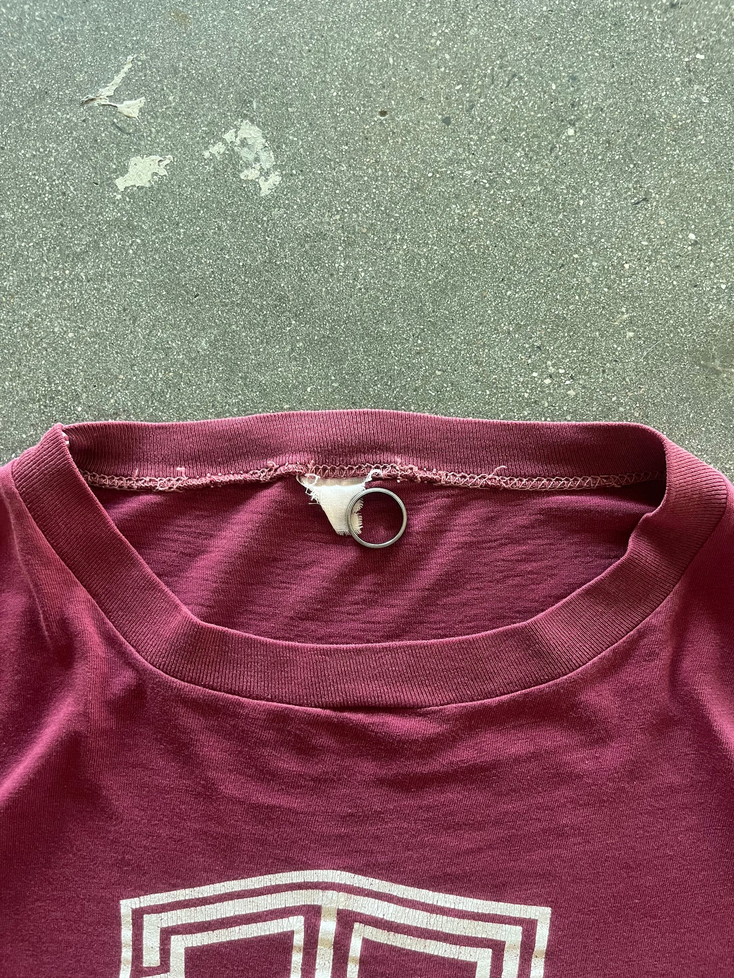60’S MAROON “TEXAS A&M” TEE - L