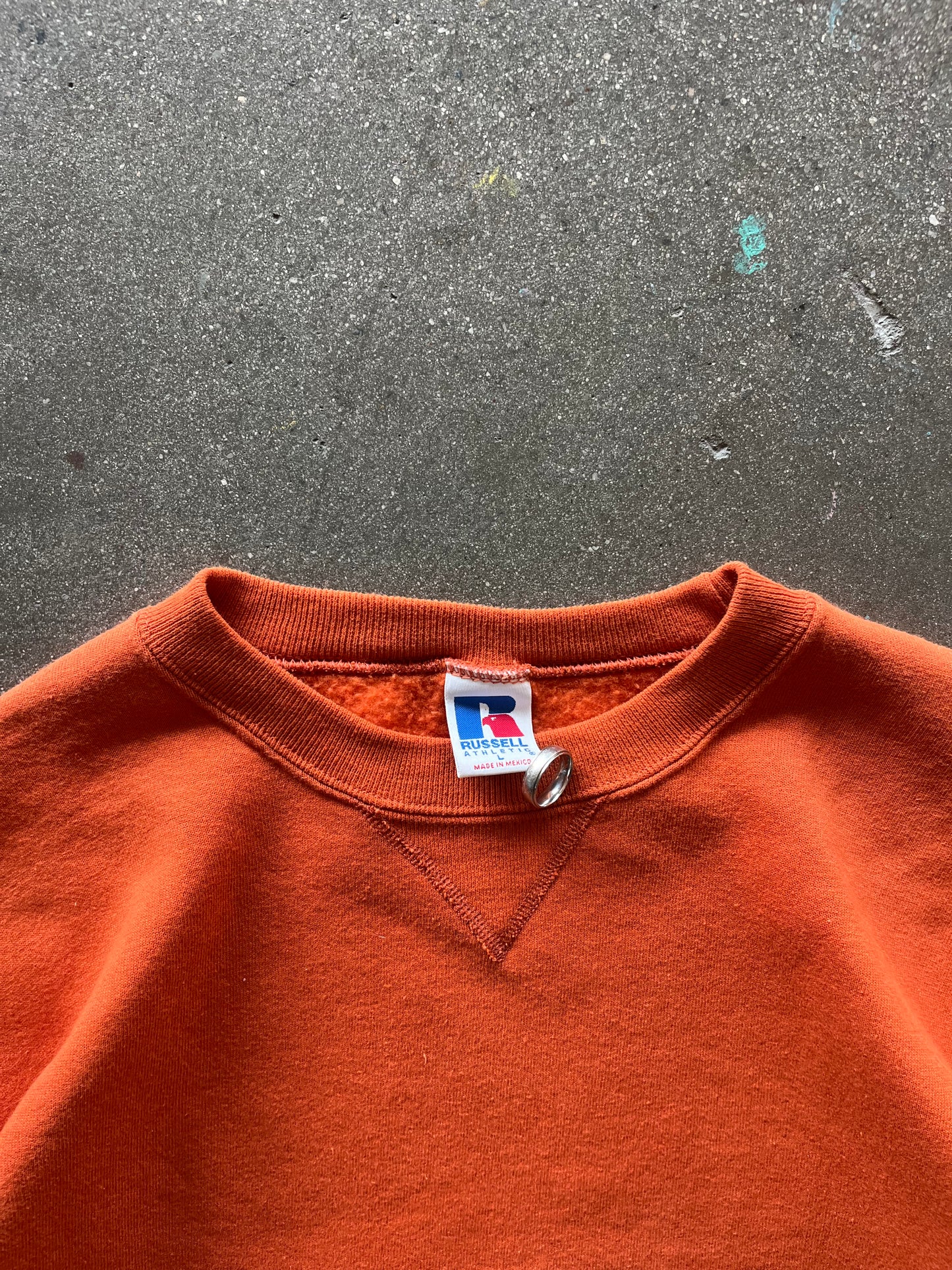 90’S SUNKIST ORANGE RUSSELL CREWNECK - BOXY L