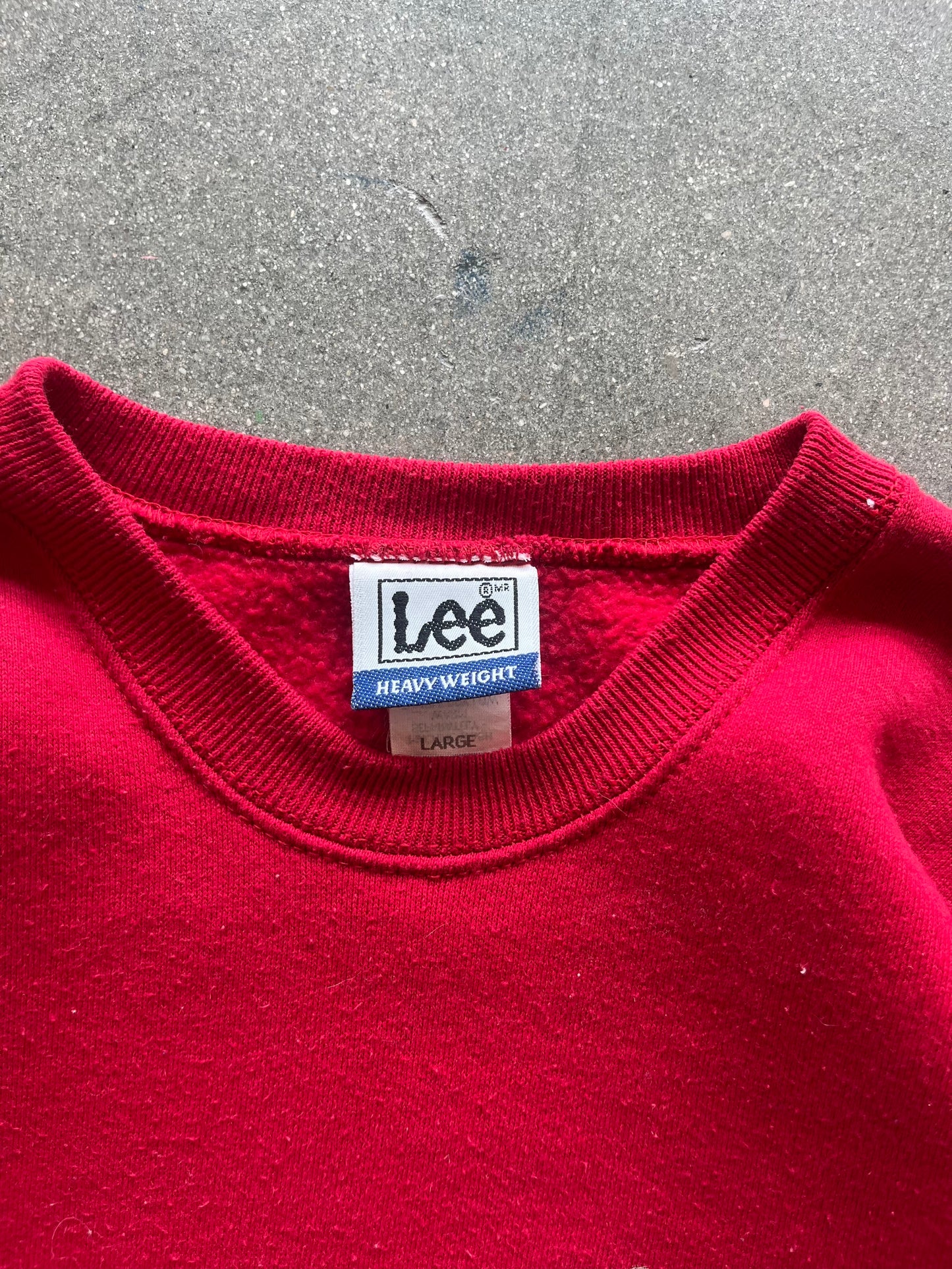 90’S RED “MERCEDES BENZ” CREWNECK - M