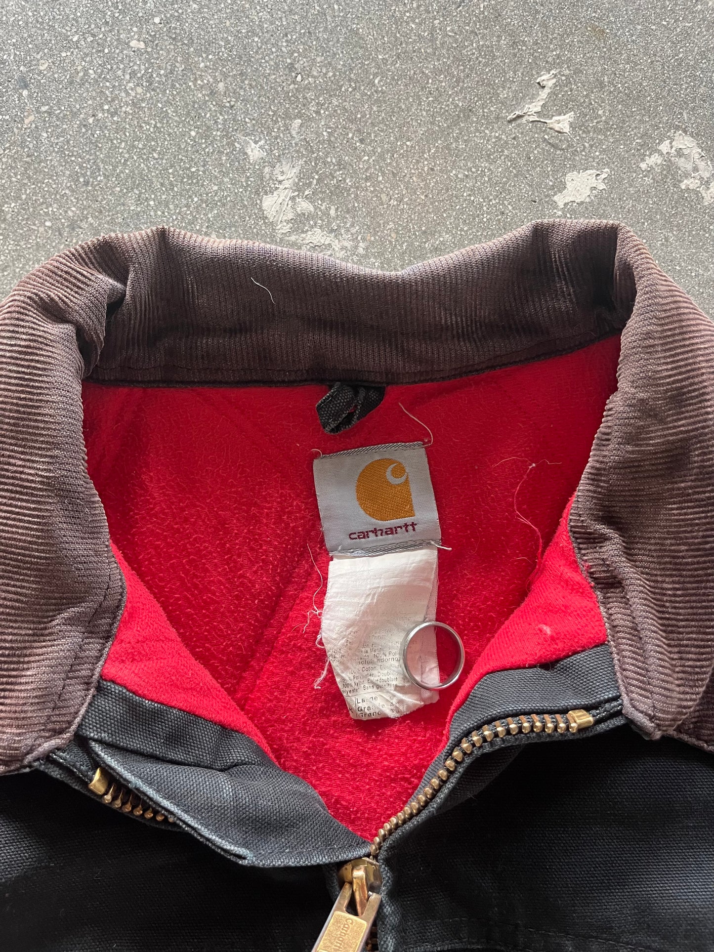 90’S FADED BLACK CARHARTT SANTE FE JACKET - BOXY L