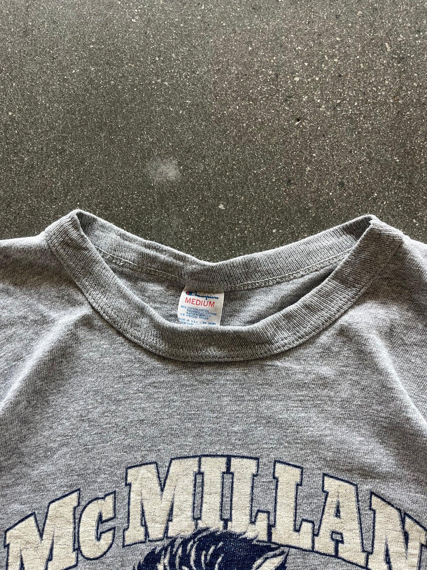 80’S CHAMPION “MCMILLIAN P.E.” SHIRT - M
