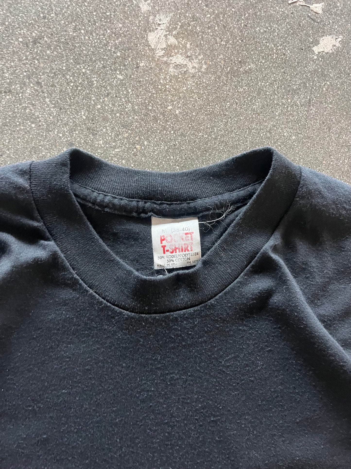 90’S BLACK POCKET TEE - S