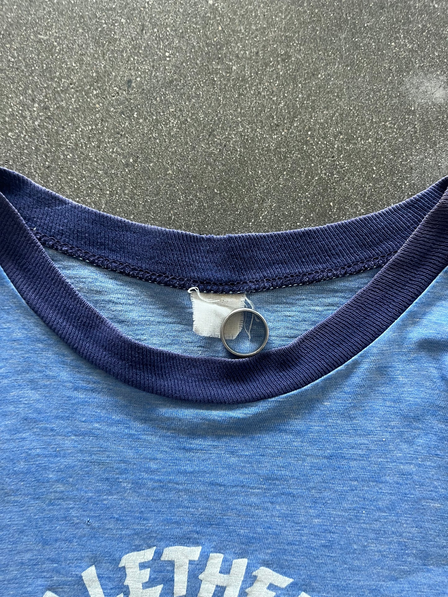 70’S “ALETHEIA BLUE JAYS” RINGER - M