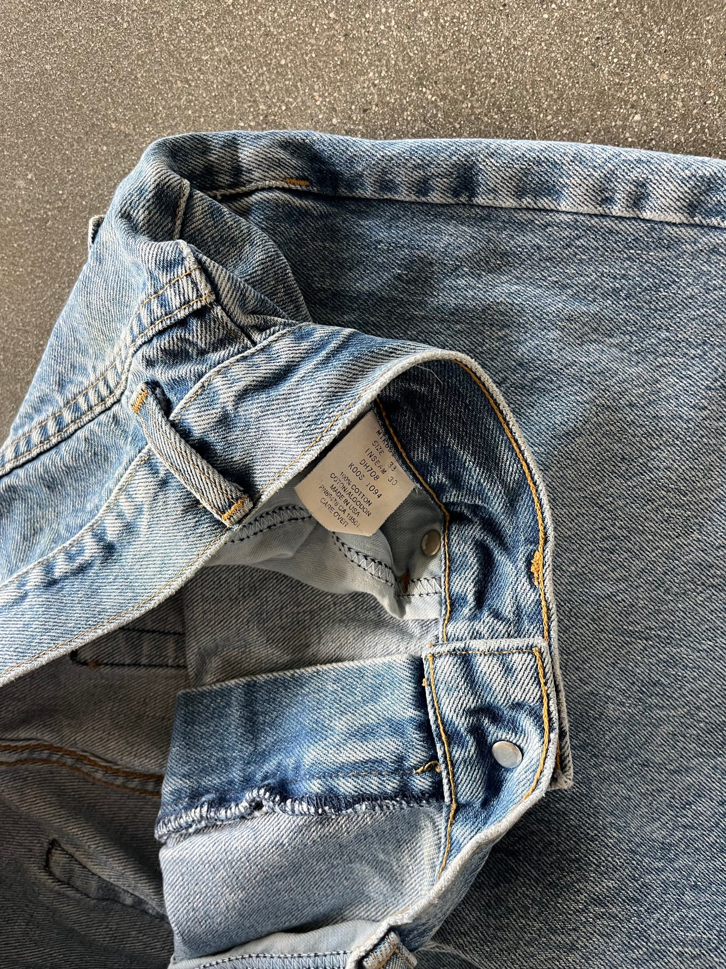 90’S BAGGY PEPE LONDON LIGHT WASH JEANS - 33
