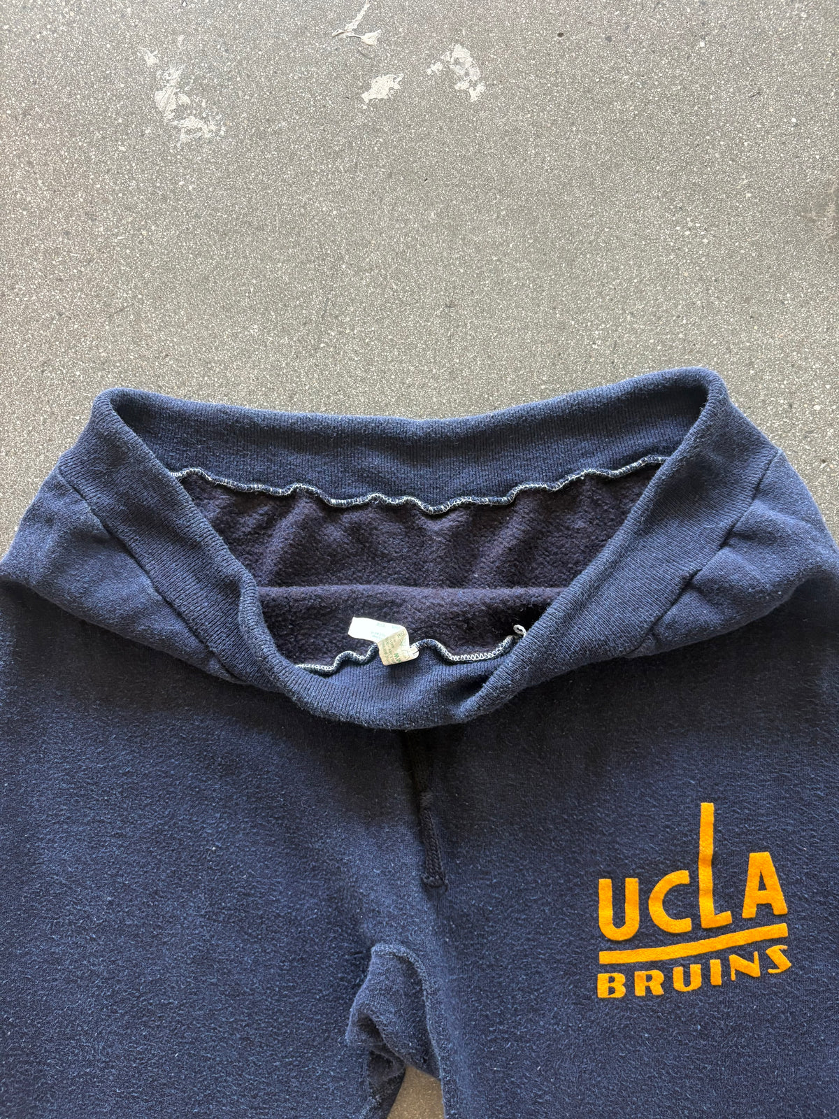 80'S NAVY "UCLA" BOOTCUT SWEATPANTS - S