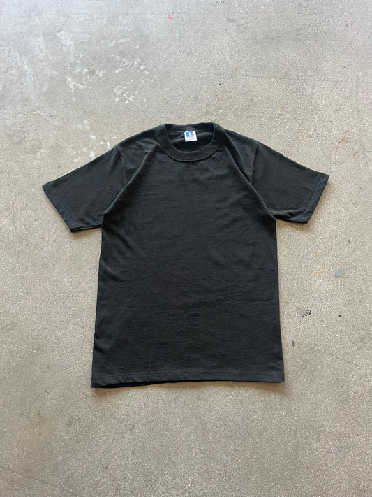 90’S BLACK RUSSELL BLANK TEE - S