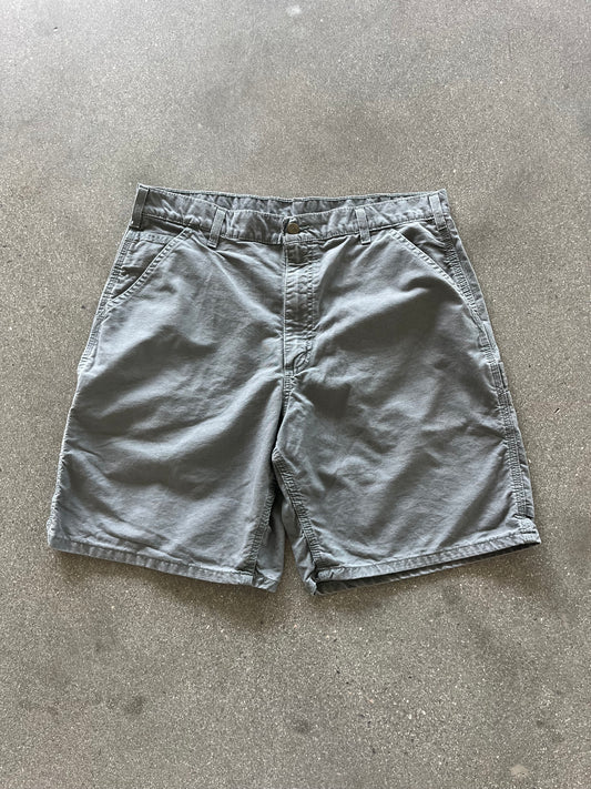 90’S CEMENT GRAY CARHARTT JORTS - 34