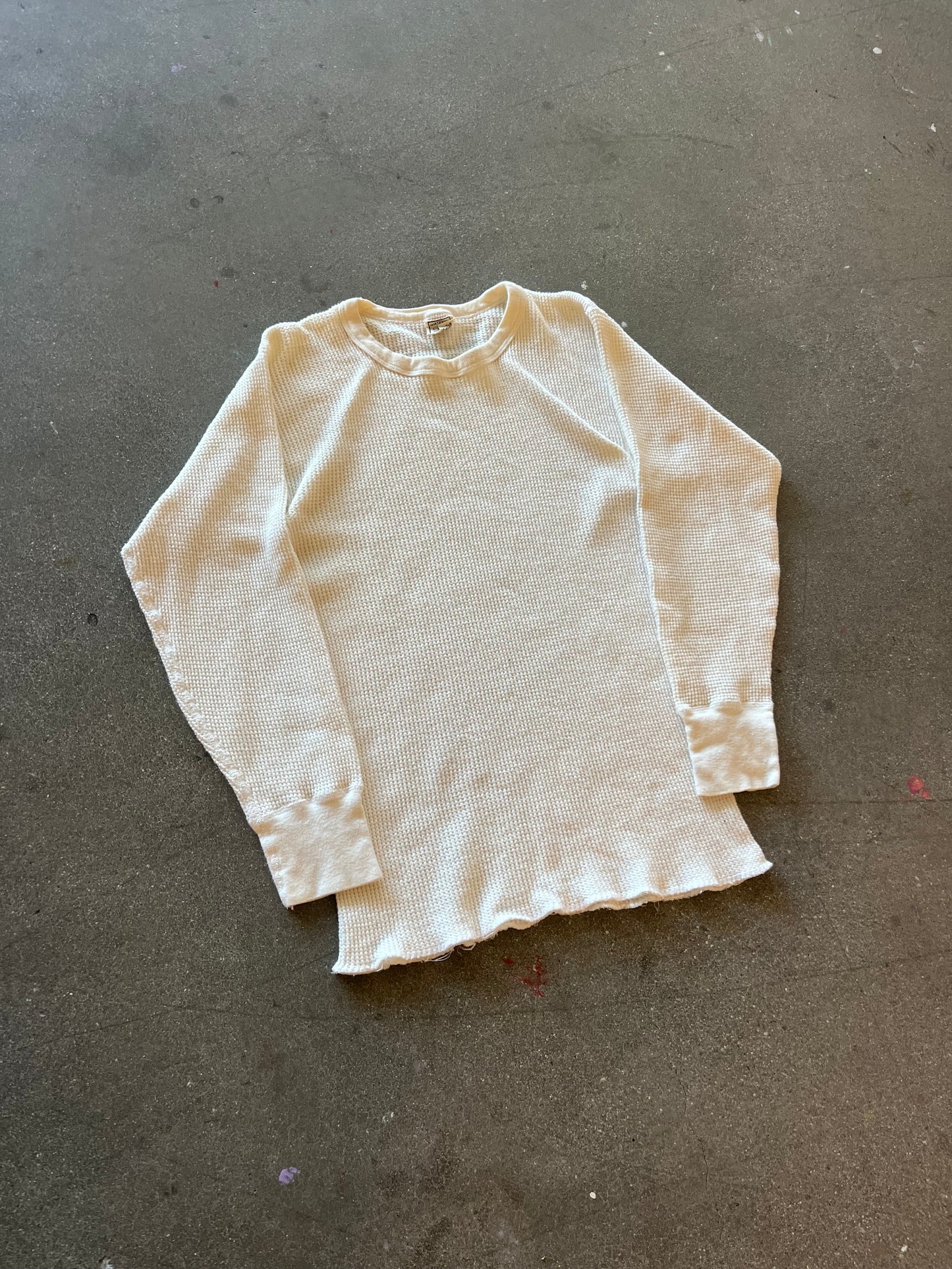 70’S CREAM WAFFLE THERMAL - S