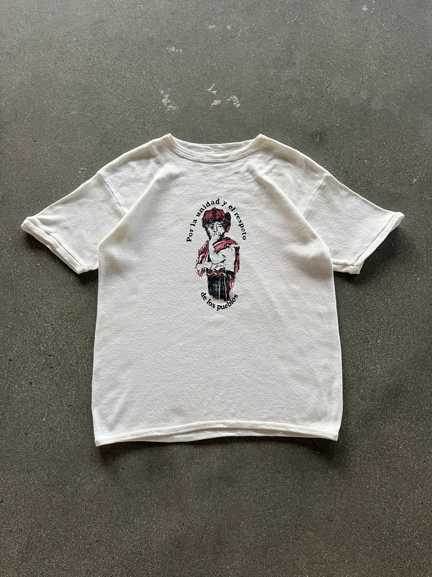 80’S “DE LOS PUEBLOS” SWEAT TEE - L