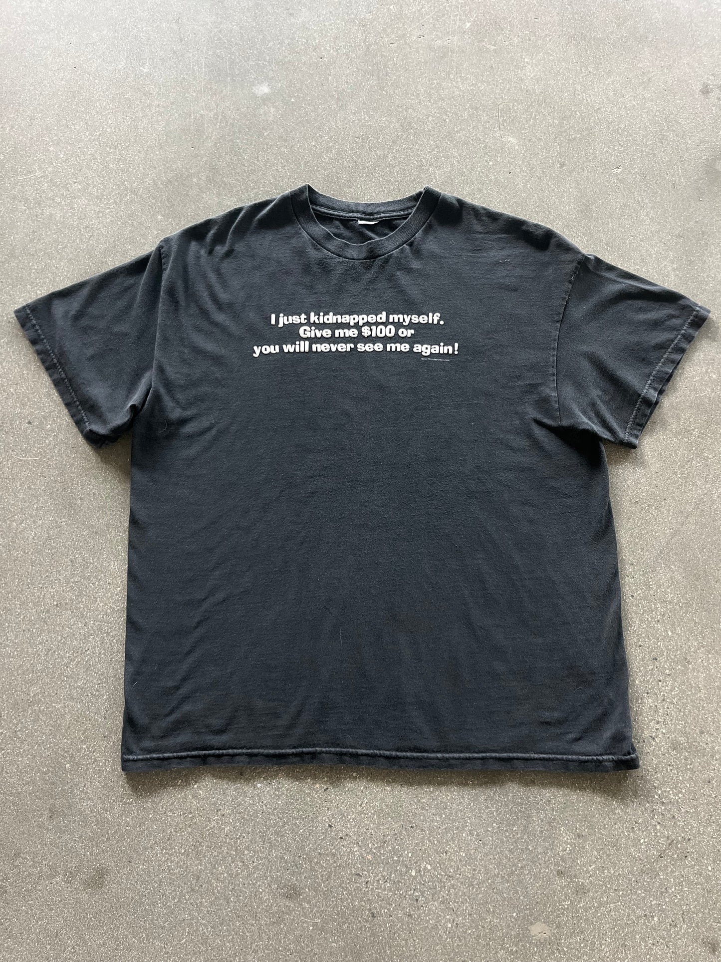 2000’S “GIMME $100 DOLLARS!” TEE - BOXY L